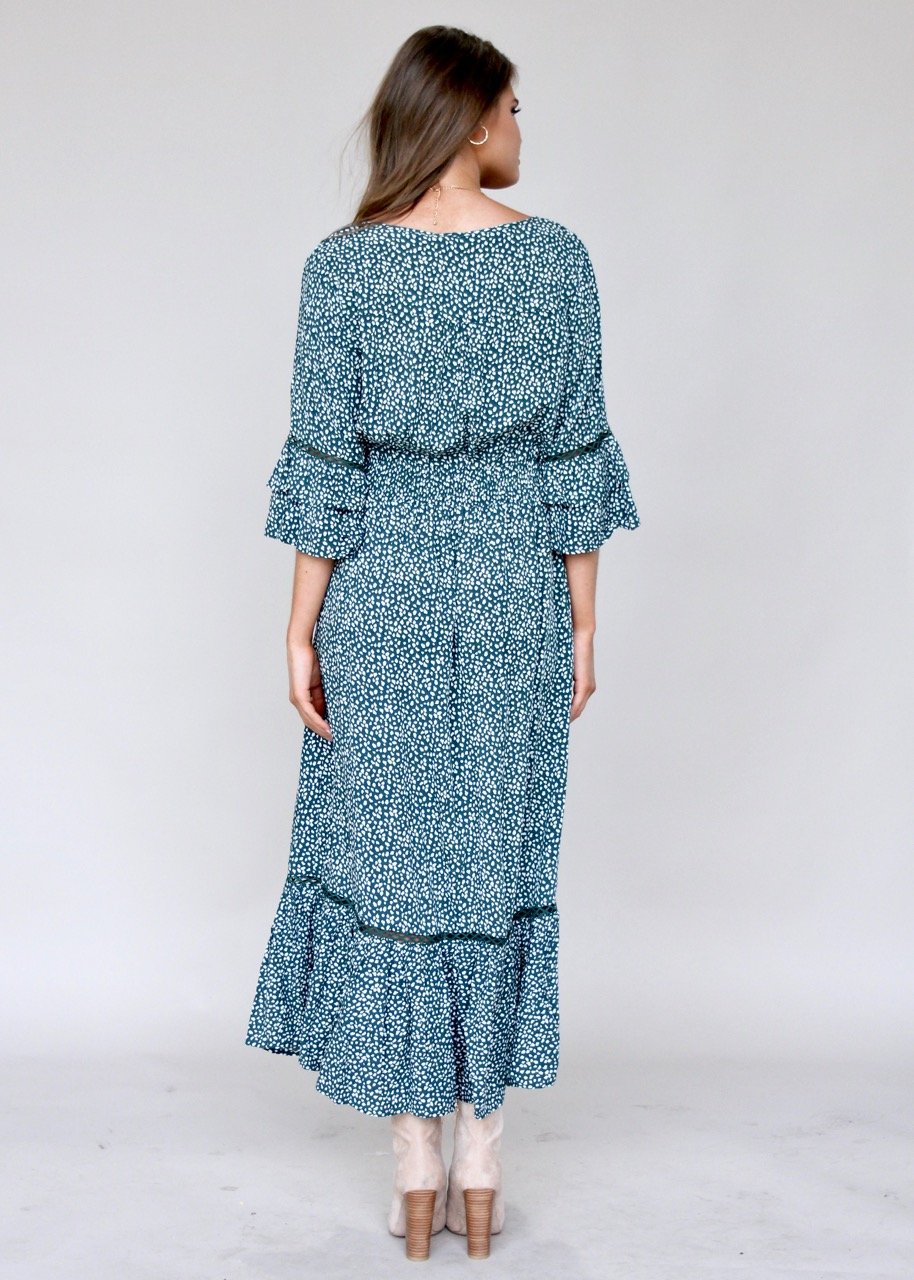 Sleepless Nights Maxi Dress - Emerald