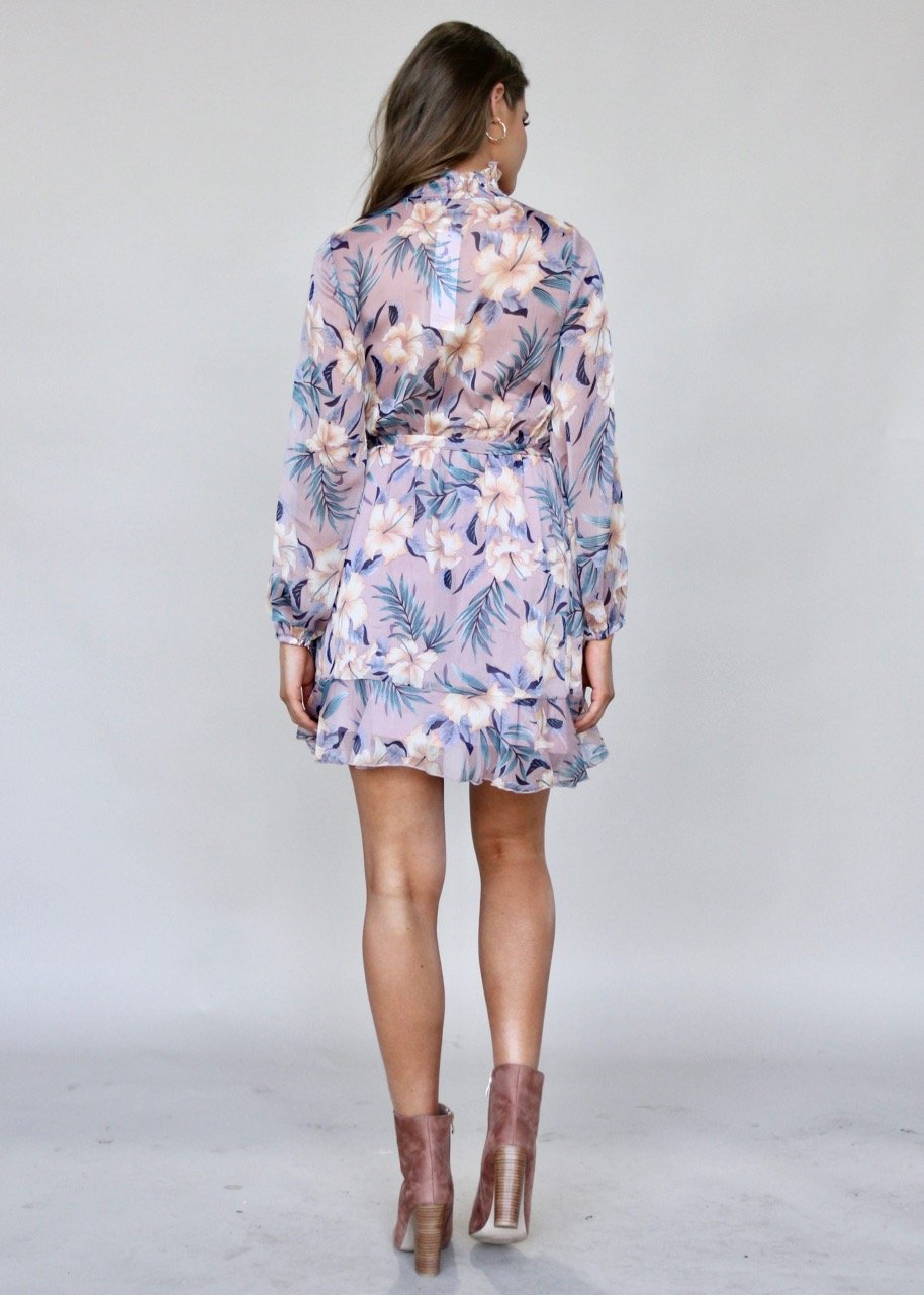 Barela Chiffon Dress - Lilac Fields