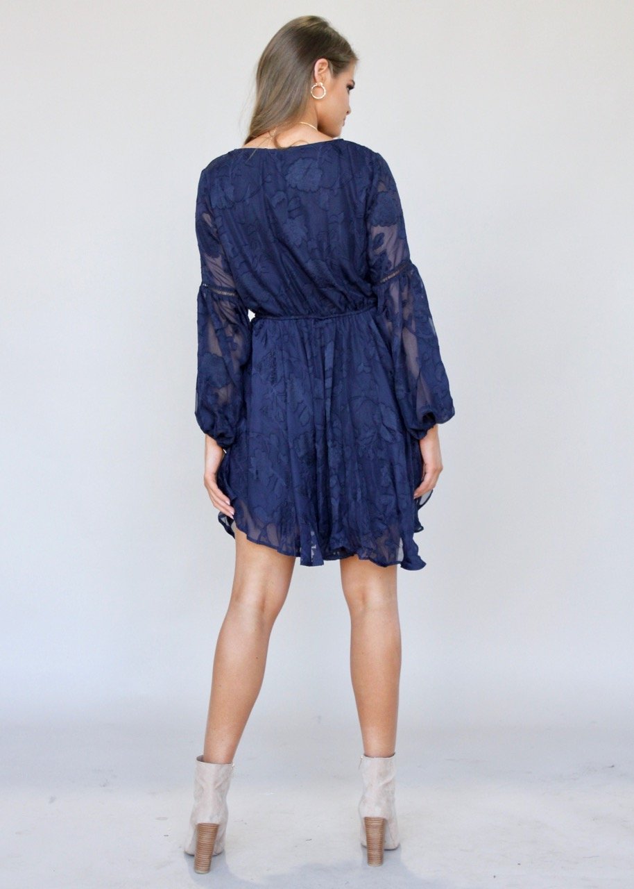Rosita Swing Dress - Navy