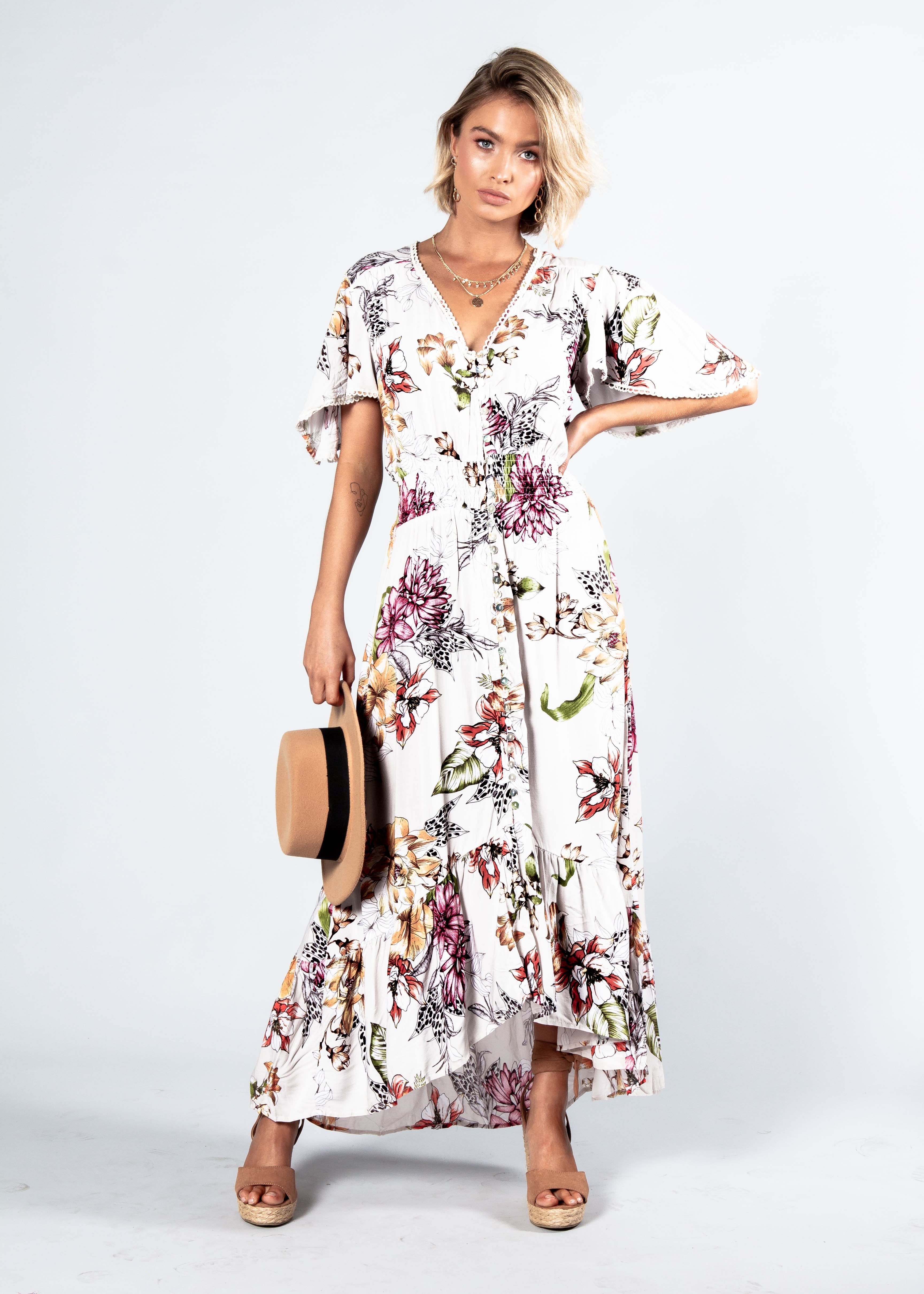 Leaving California Midi Dress - Woodland