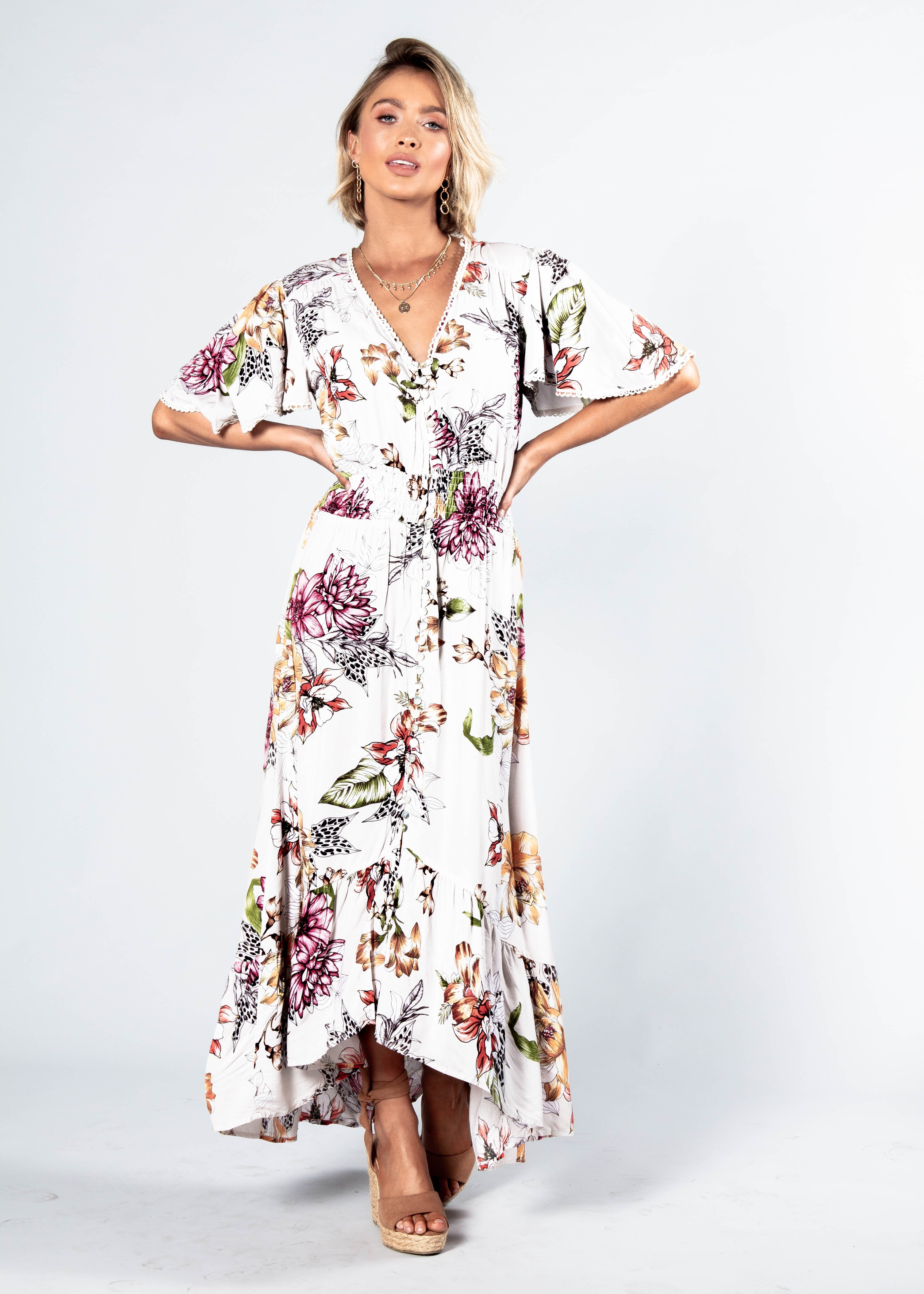 Leaving California Midi Dress - Woodland