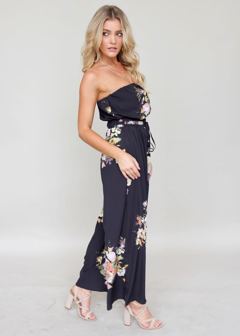 Luminous Love Strapless Pantsuit - Citrus