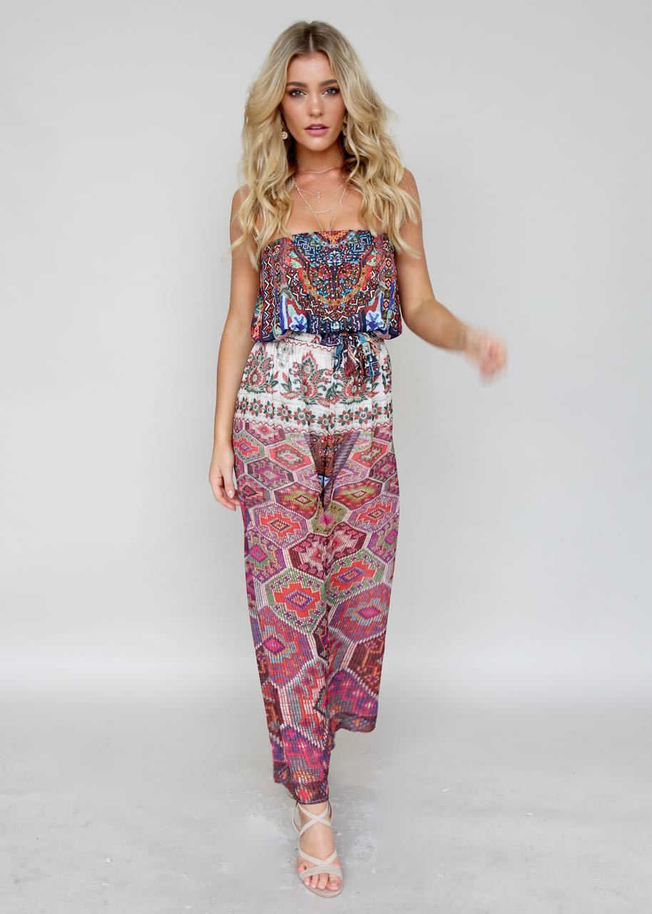 Small Talk Pantsuit - Moroccan