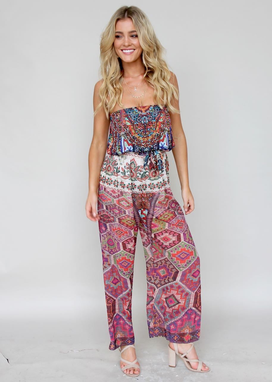 Small Talk Pantsuit - Moroccan