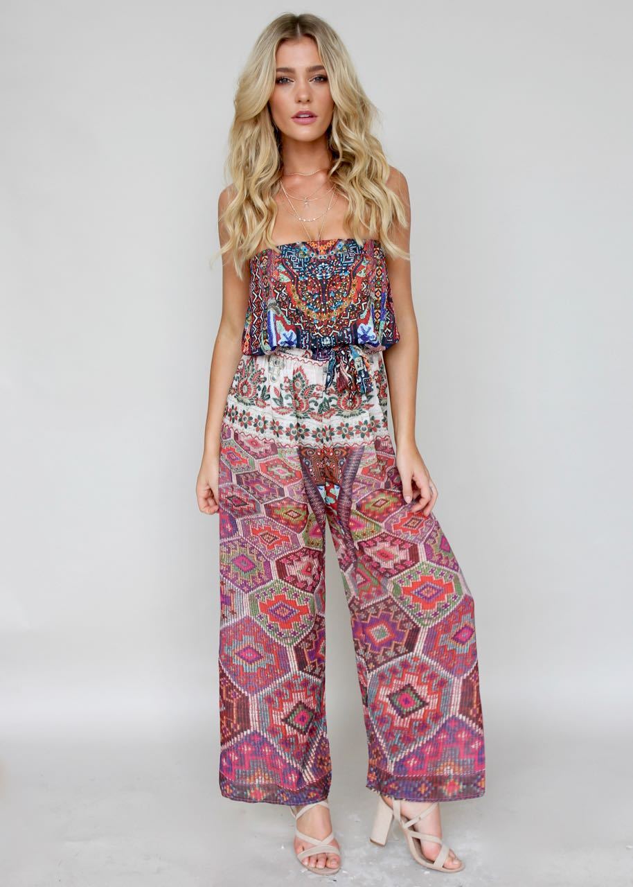 Small Talk Pantsuit - Moroccan