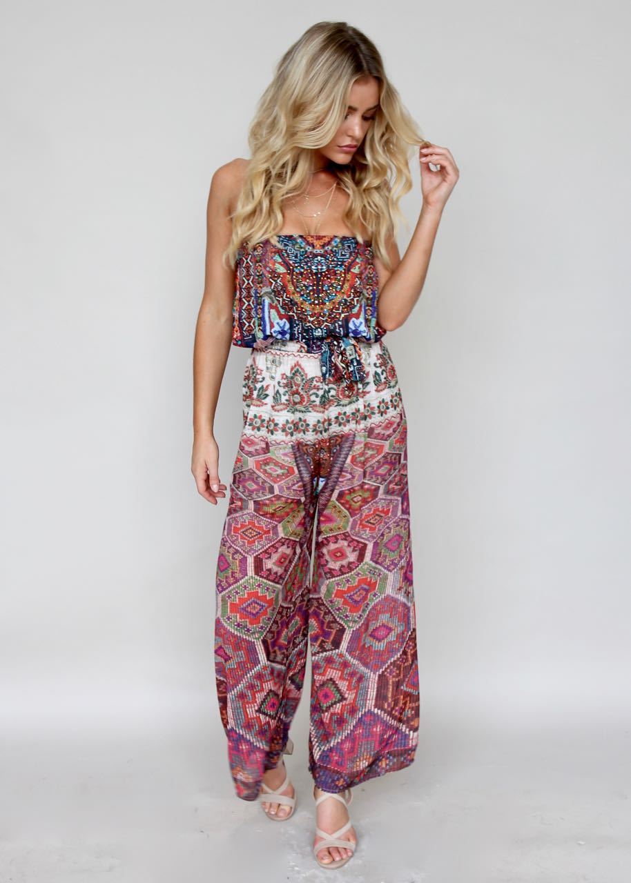 Small Talk Pantsuit - Moroccan