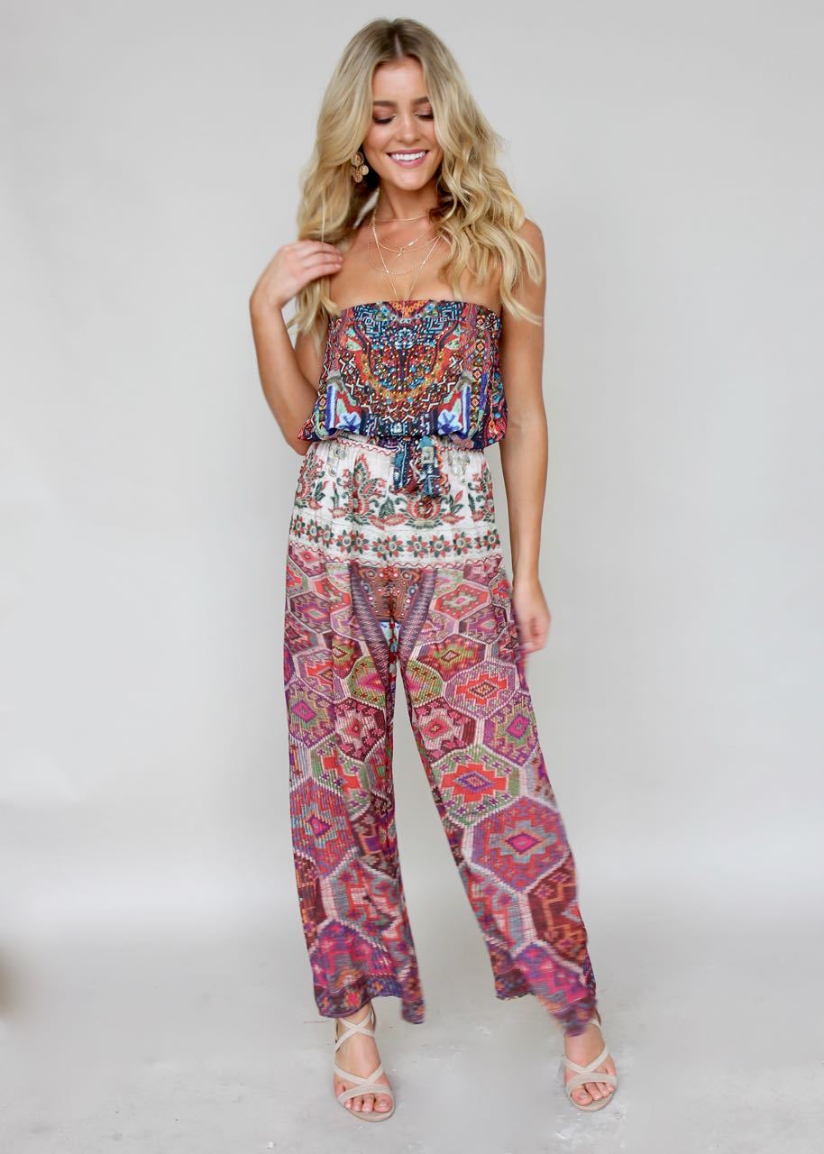 Small Talk Pantsuit - Moroccan
