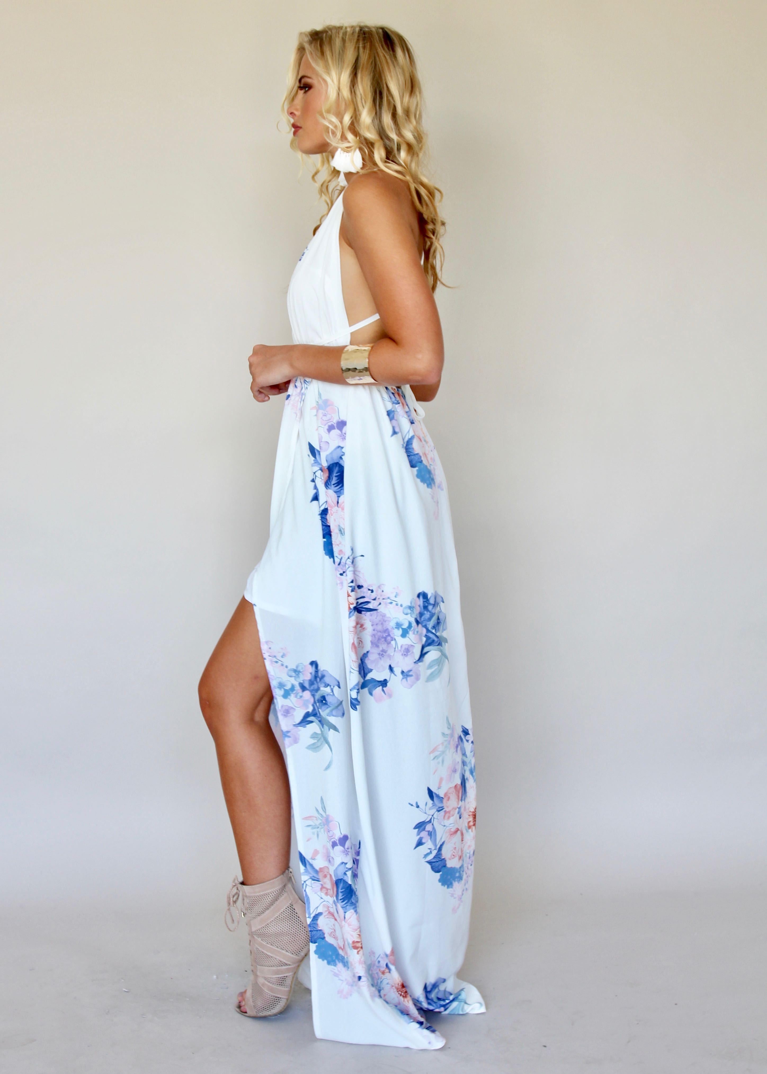 Karmen Halter Maxi Dress - Lavender Springs