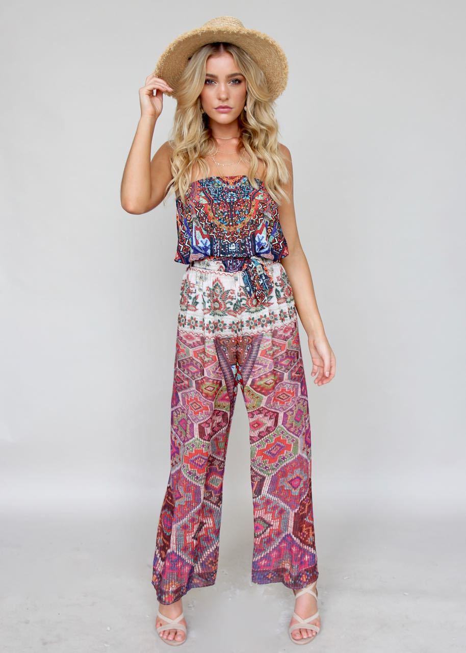Small Talk Pantsuit - Moroccan