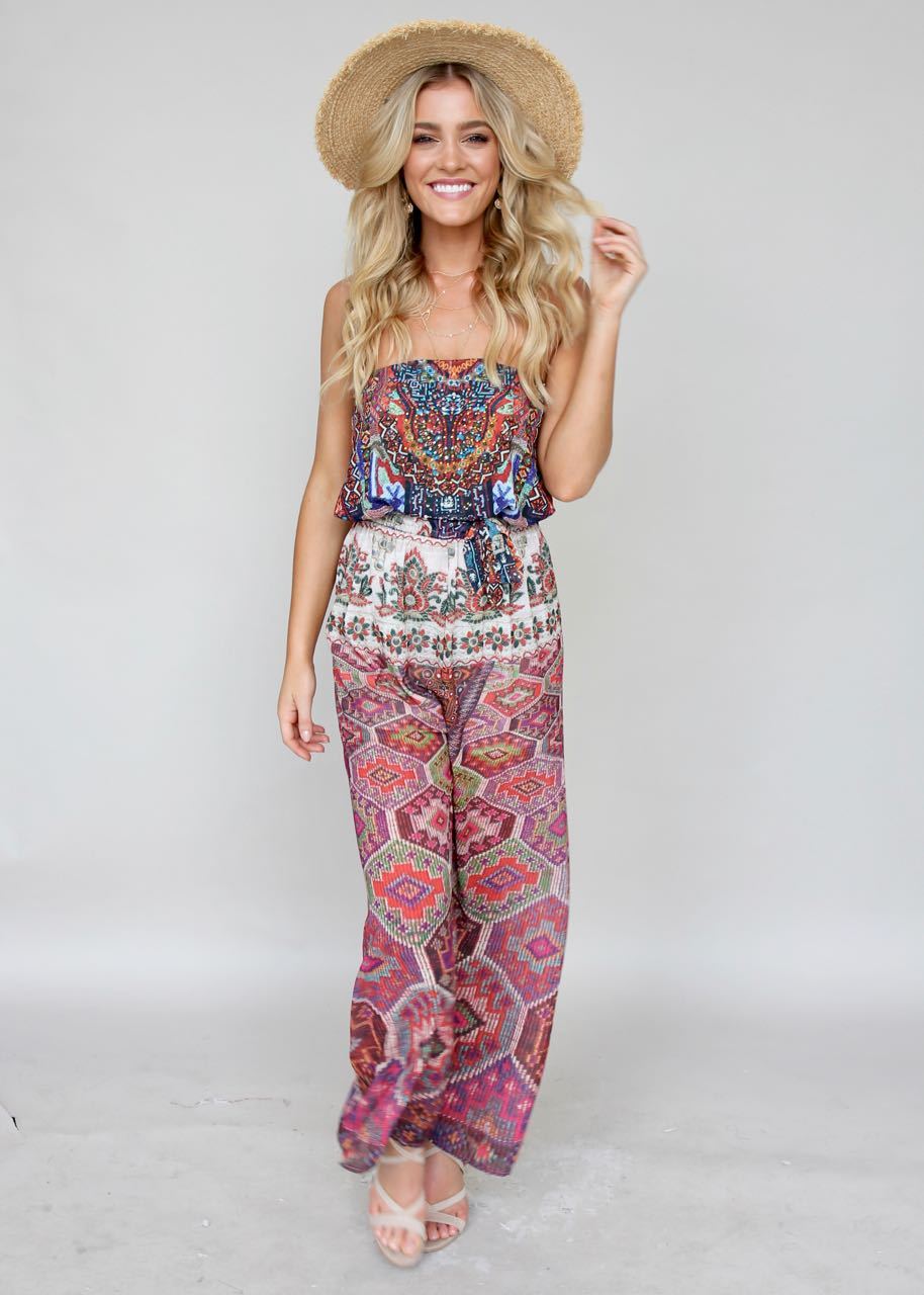 Small Talk Pantsuit - Moroccan