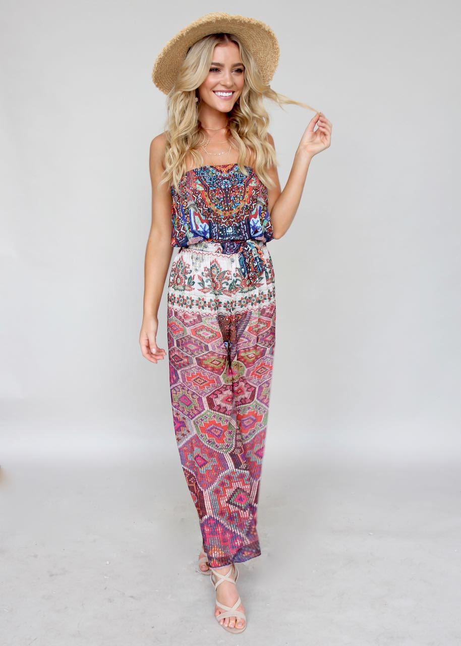 Small Talk Pantsuit - Moroccan