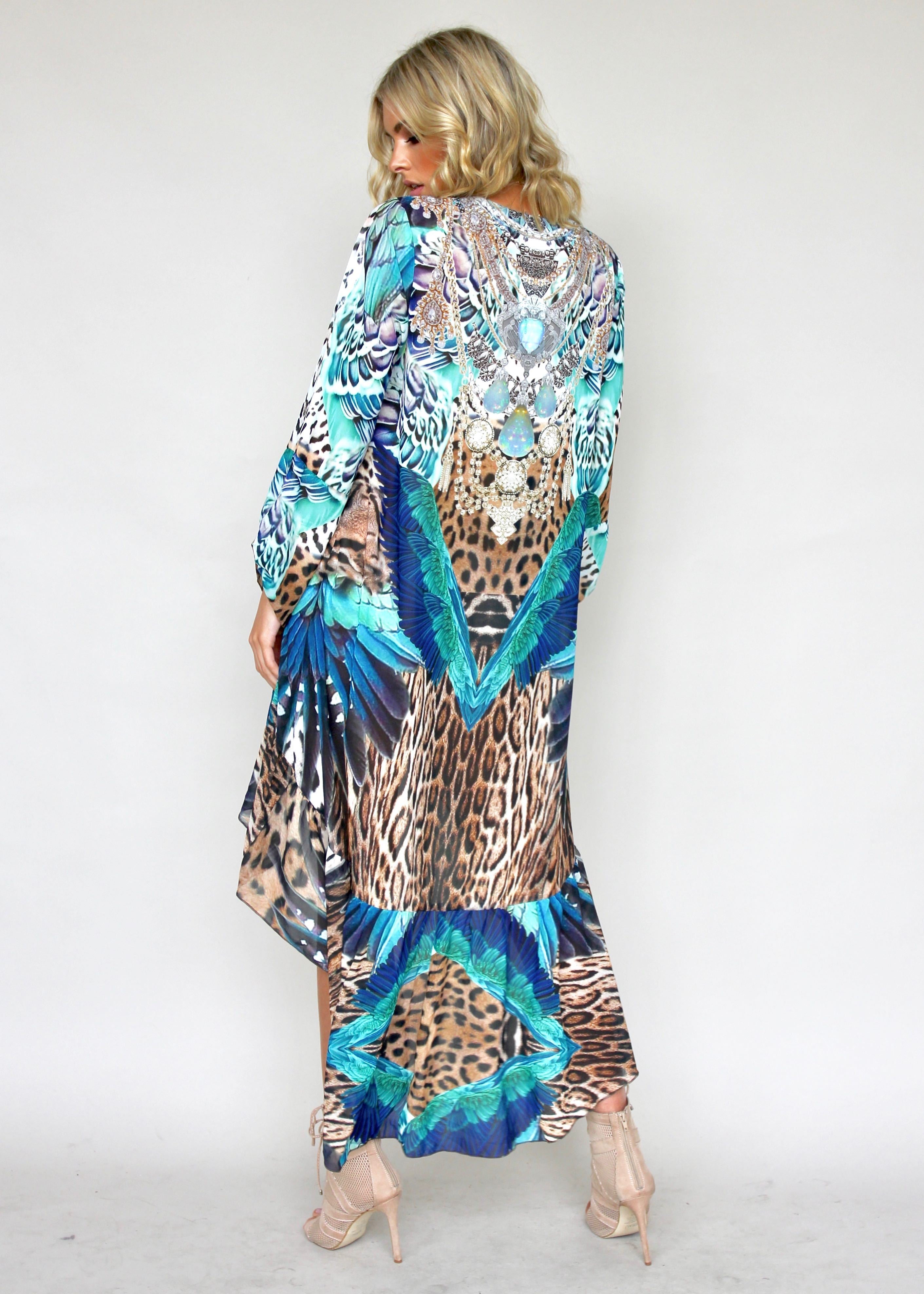 Off Shores Kaftan - Turquoise Summer