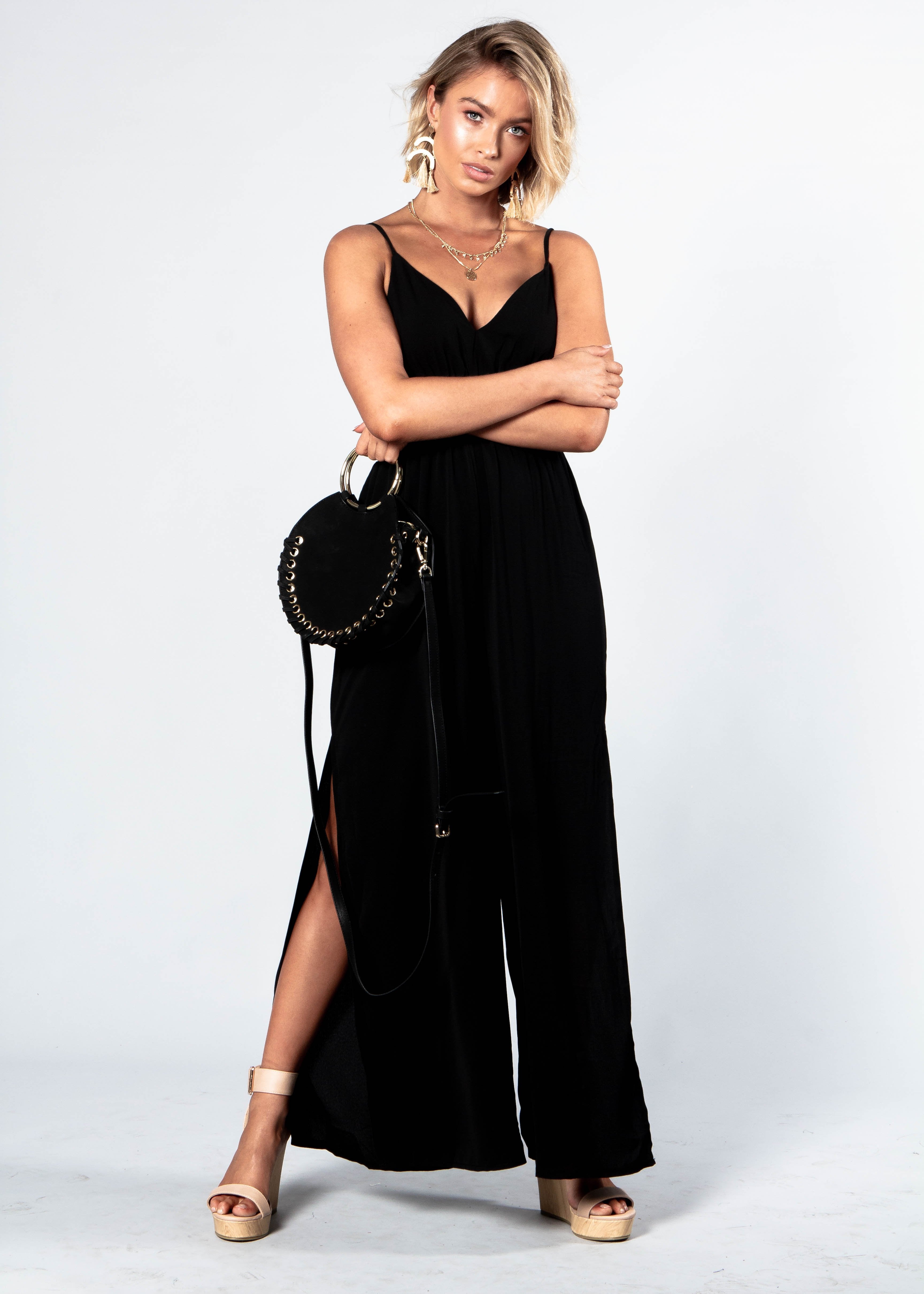 Escaping Fate Pantsuit - Black