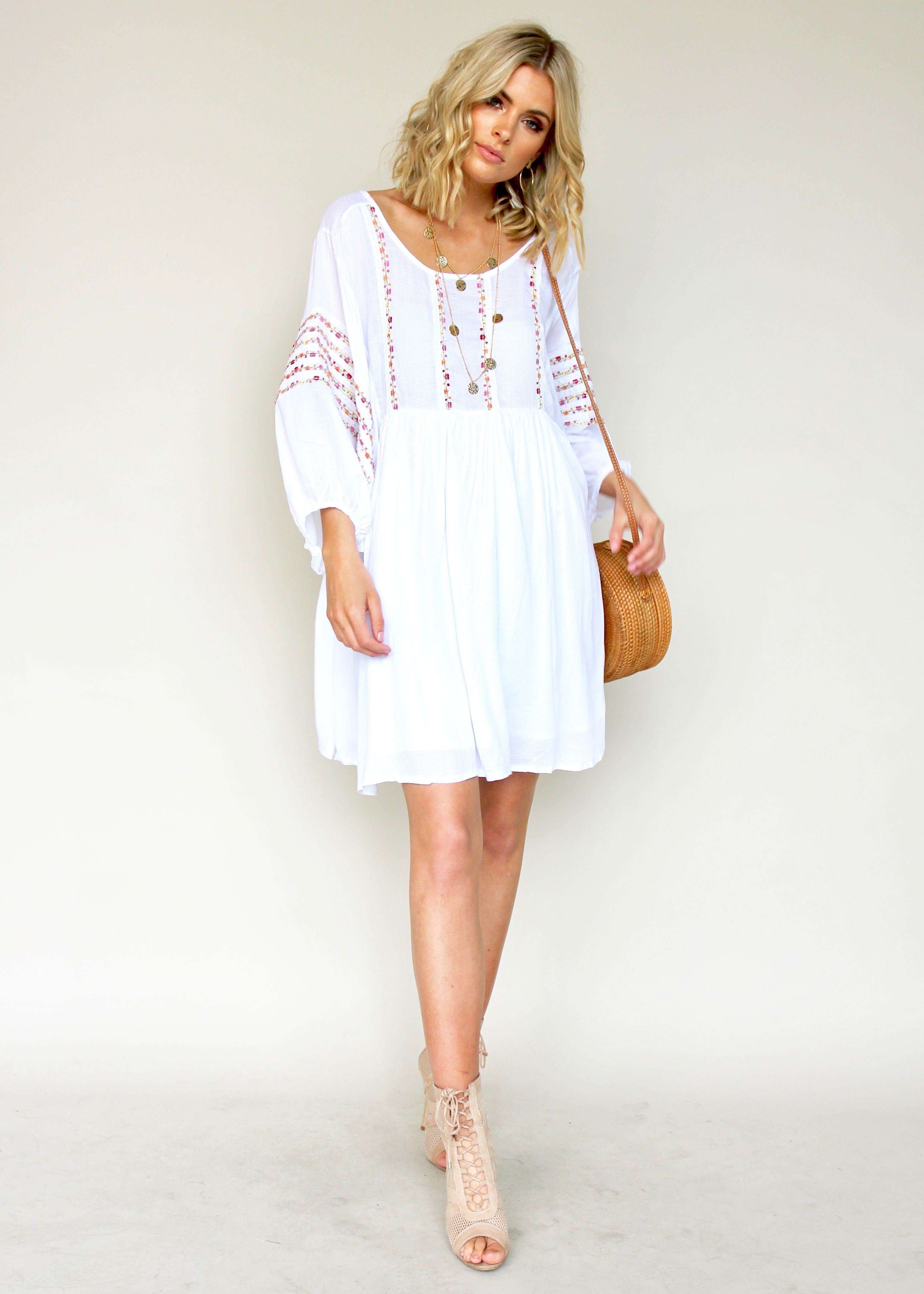 Long Island Dress - White