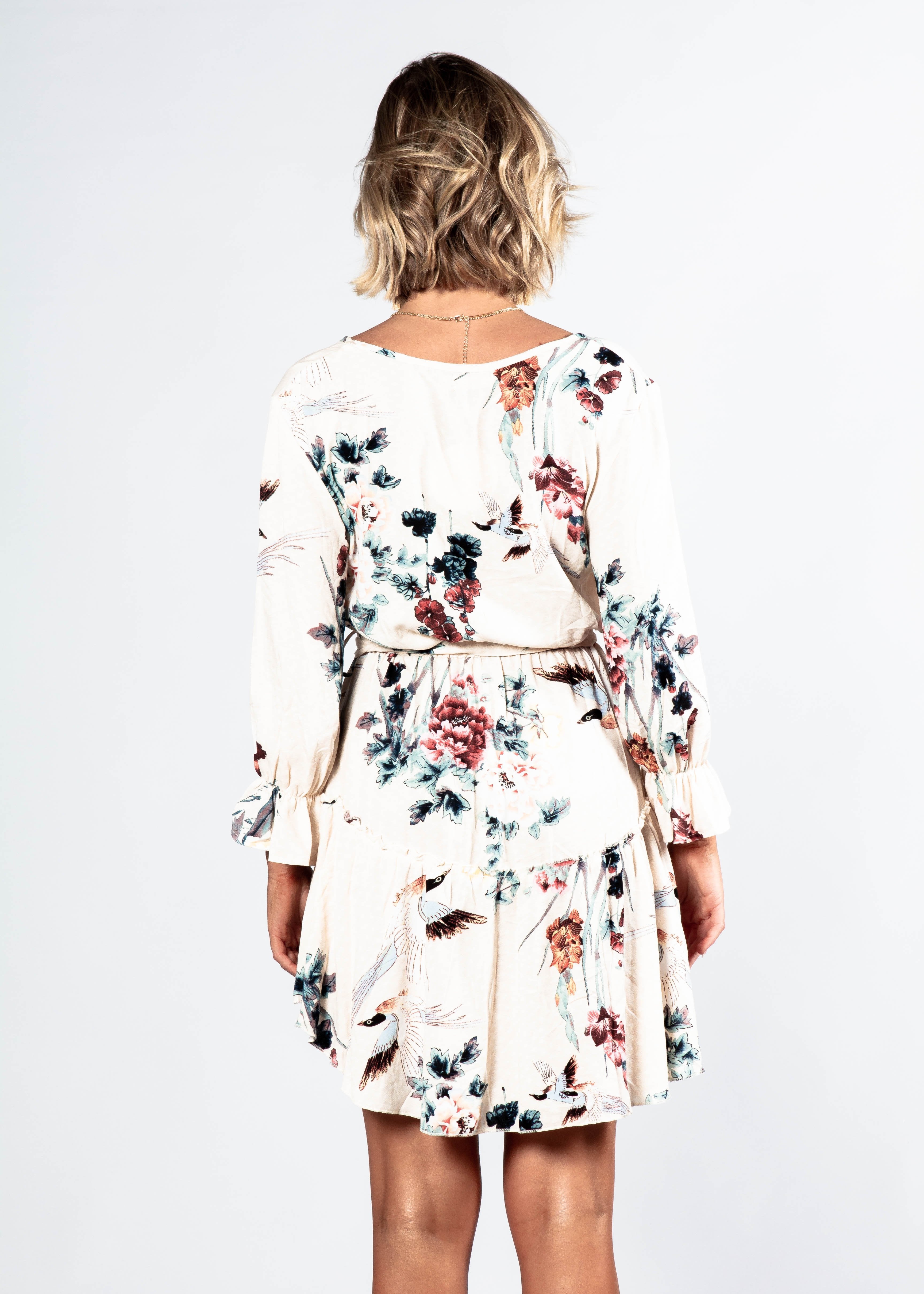 Alayna Swing Dress w/ Tie - Peony