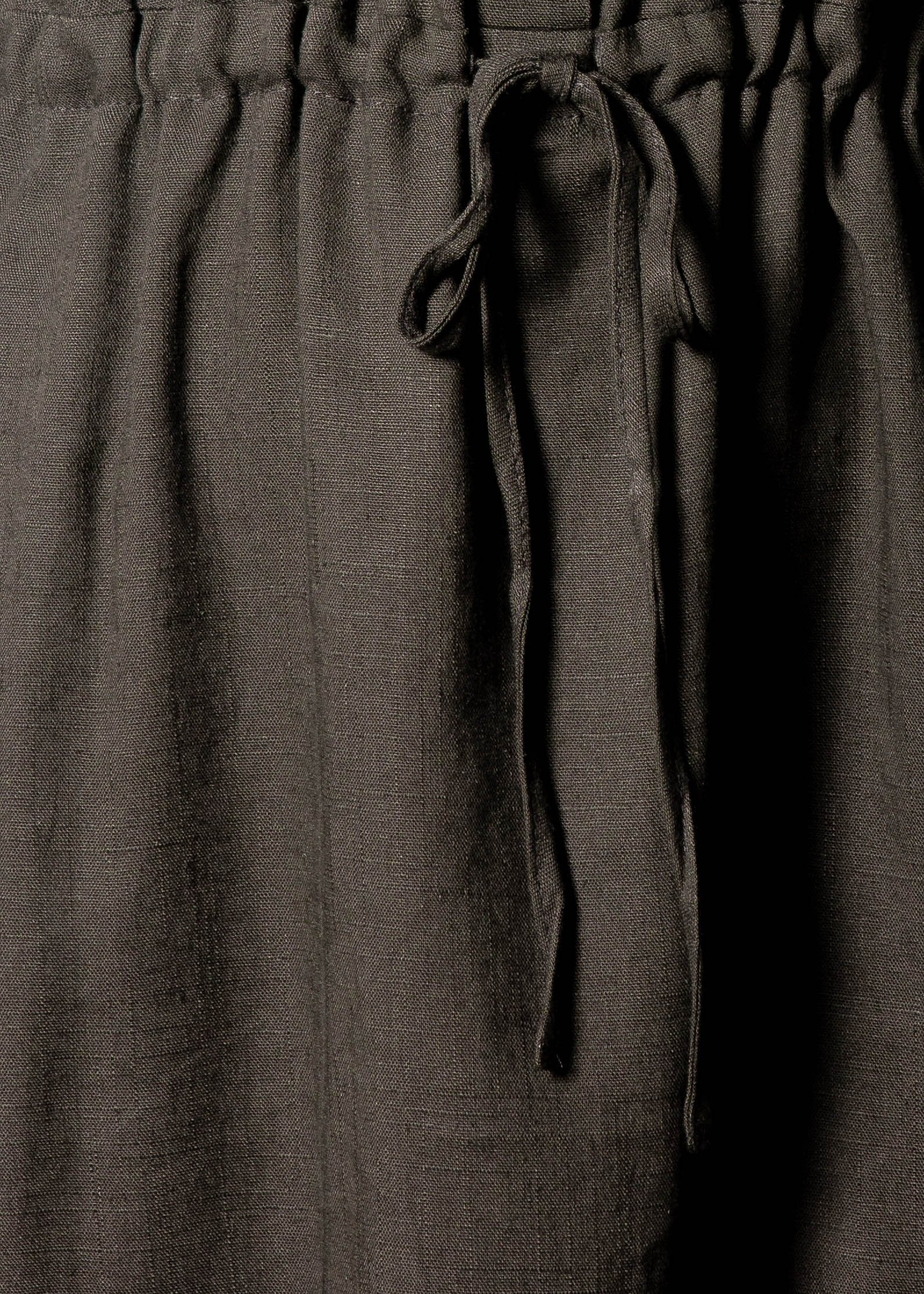 Lay Low Linen Tunic Dress - Dark Khaki