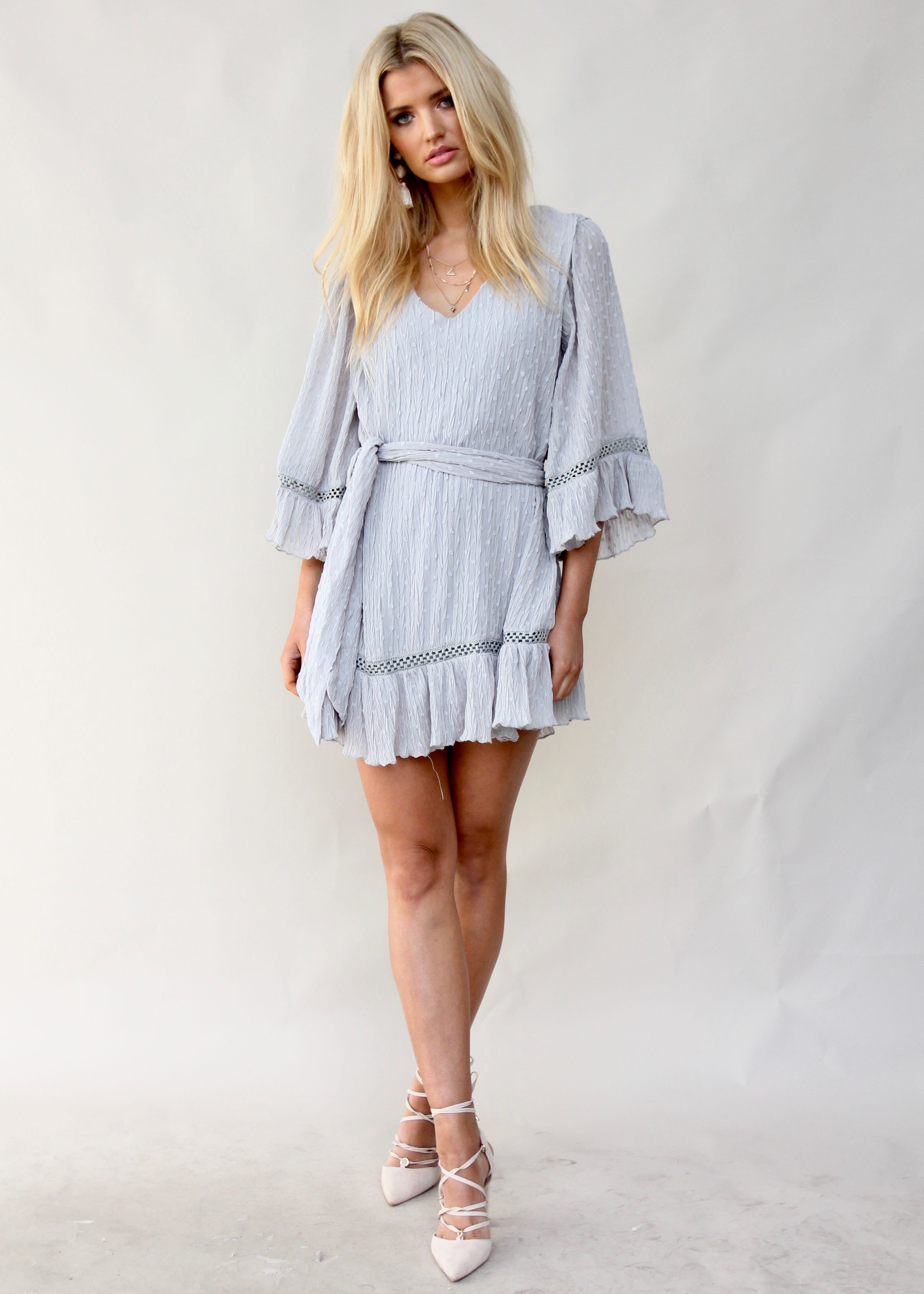 Only Heart Swing Dress - Grey