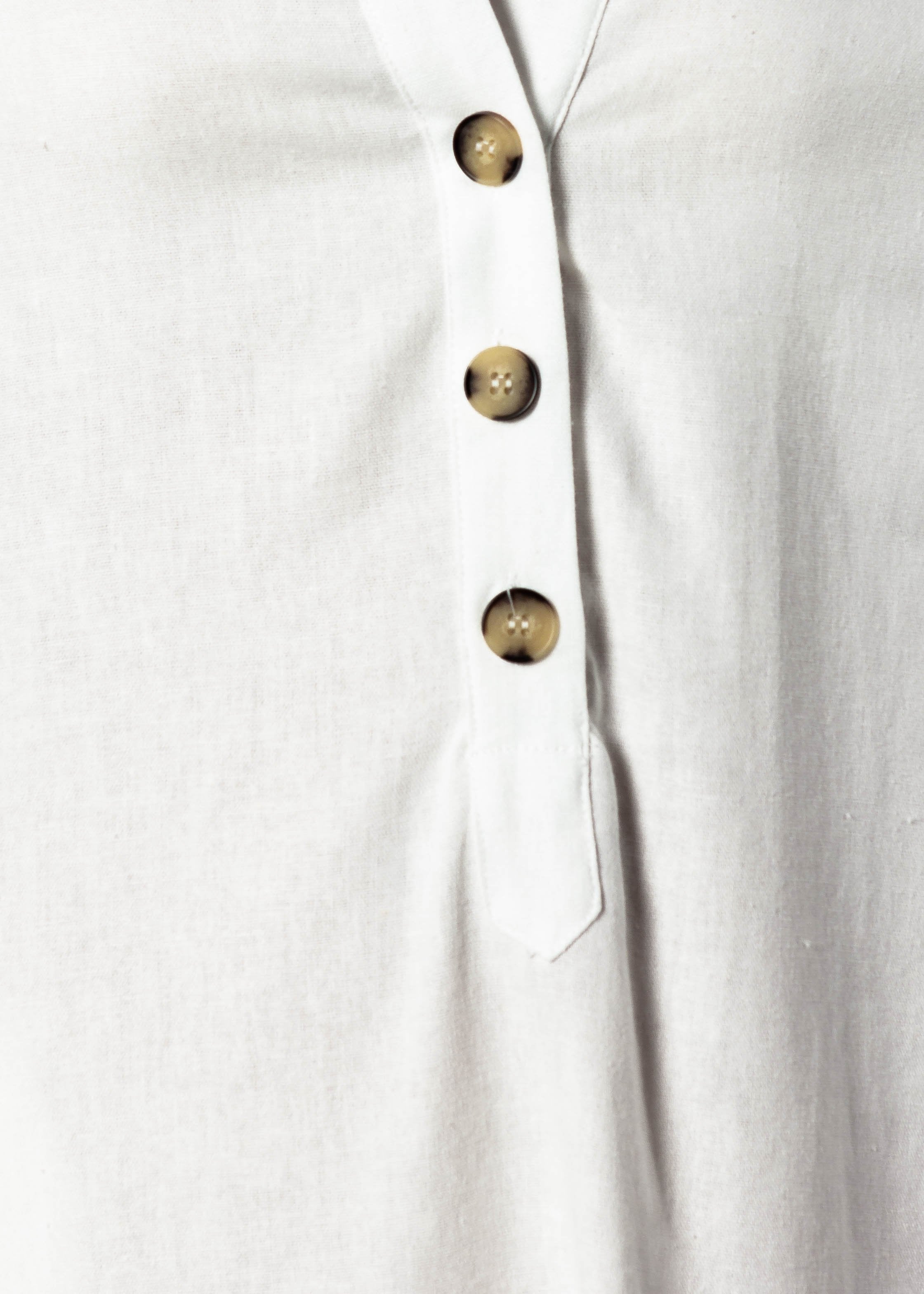 Camryn Linen Shirt Dress - White
