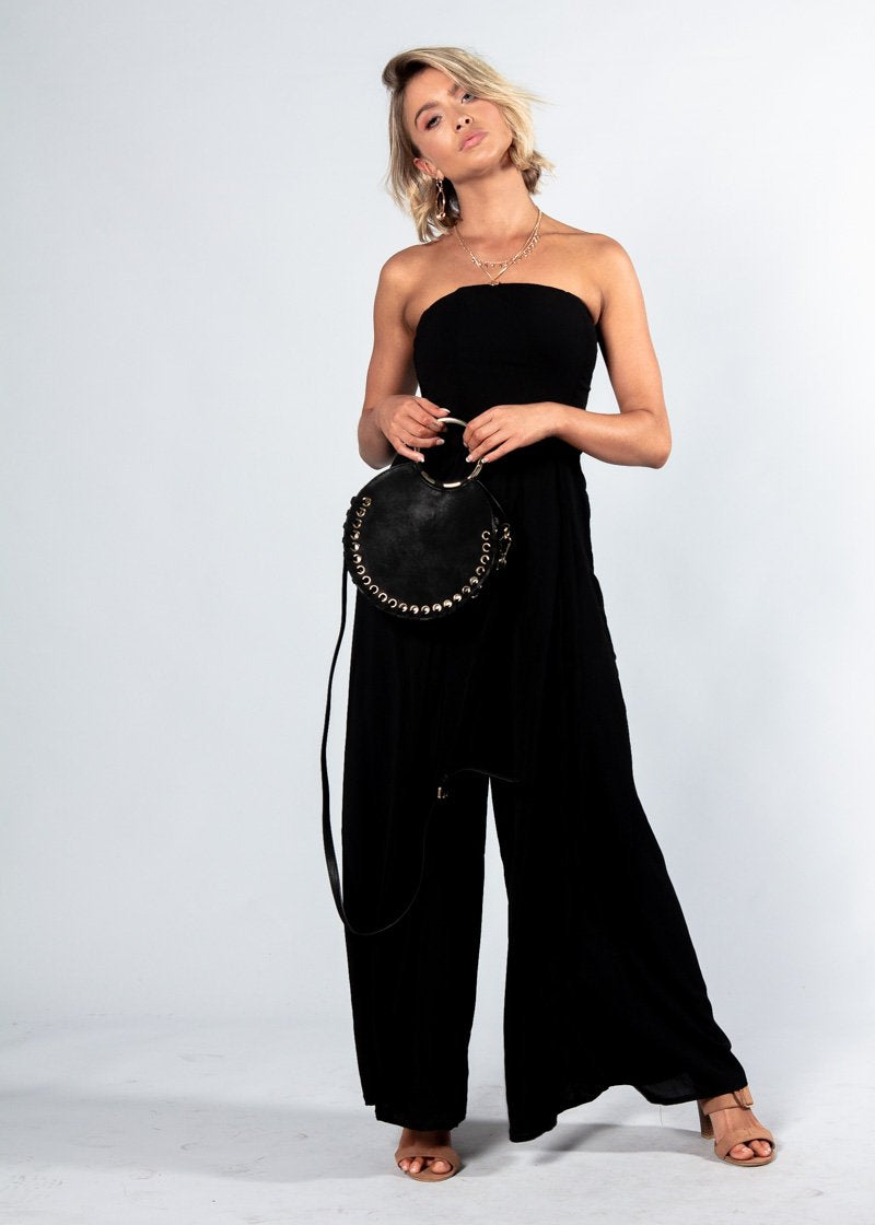 Guilt Free Strapless Pantsuit - Black