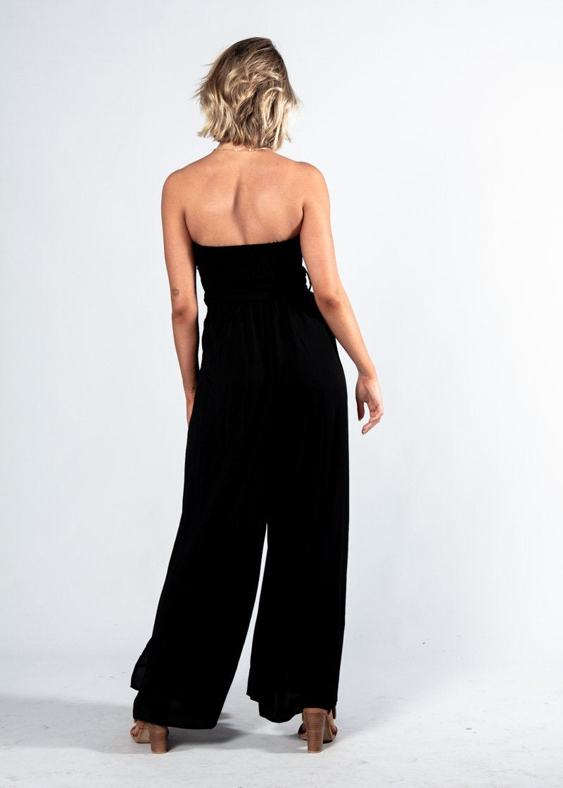 Guilt Free Strapless Pantsuit - Black