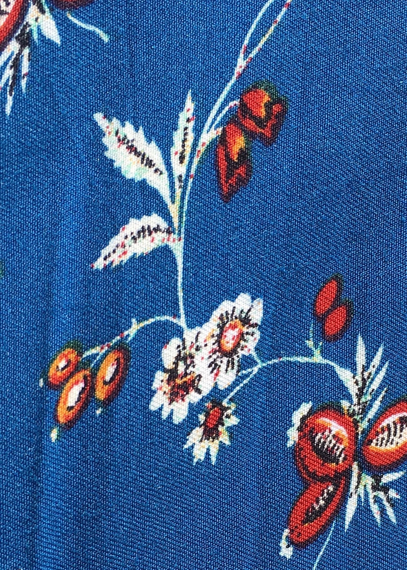 Take Me To Paradise Wrap Maxi Dress - Blue Floral
