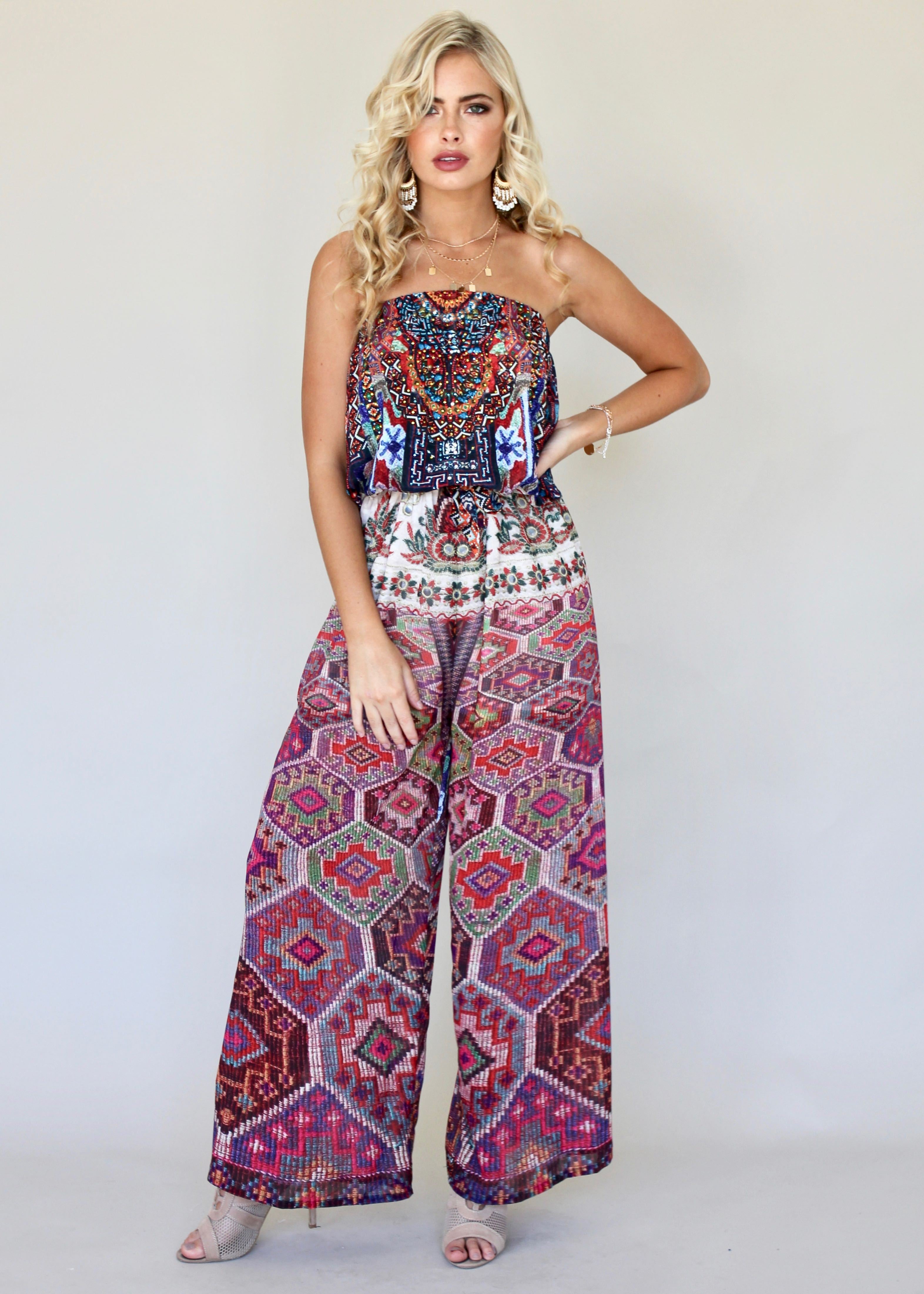 Small Talk Pantsuit - Moroccan