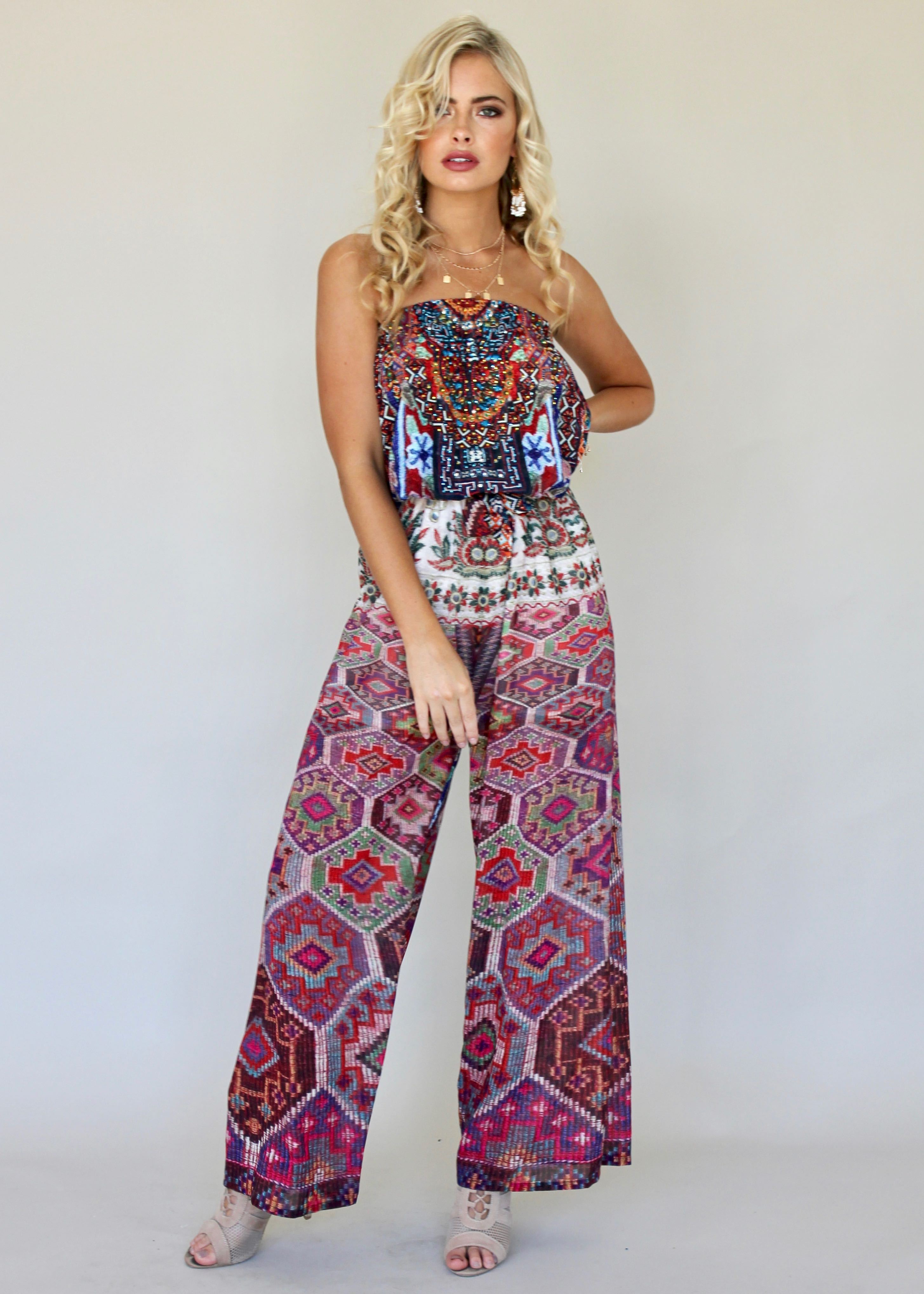 Small Talk Pantsuit - Moroccan