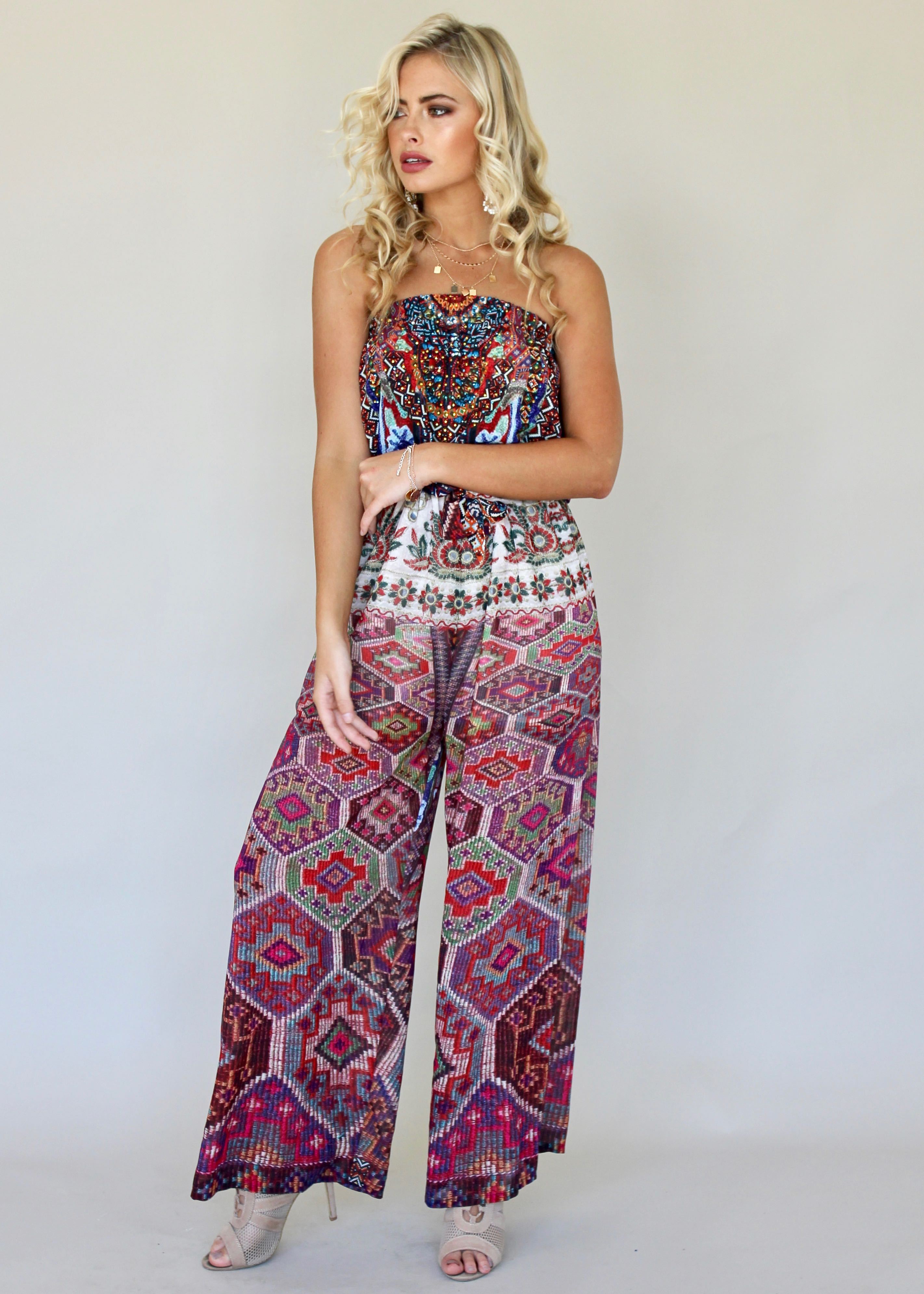 Small Talk Pantsuit - Moroccan