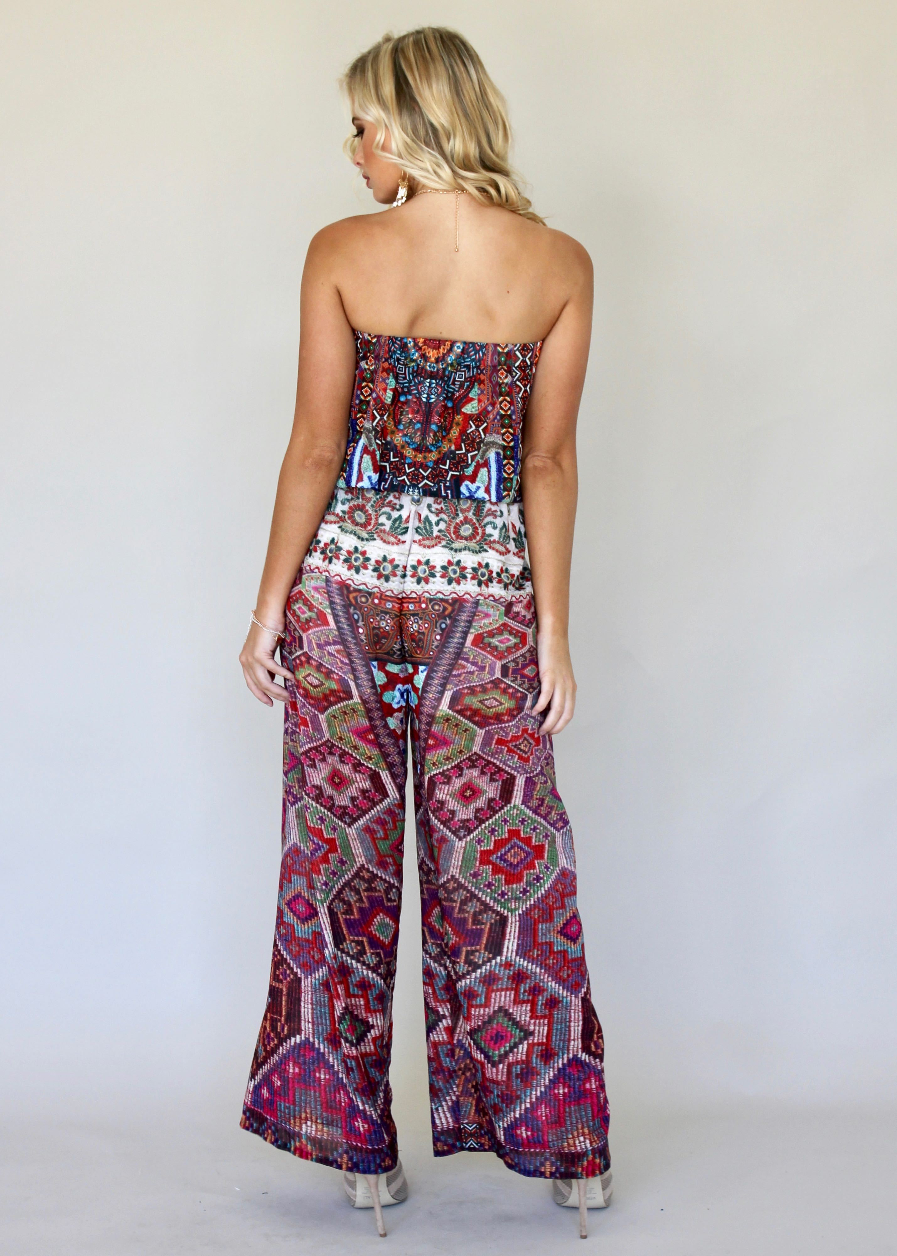 Small Talk Pantsuit - Moroccan