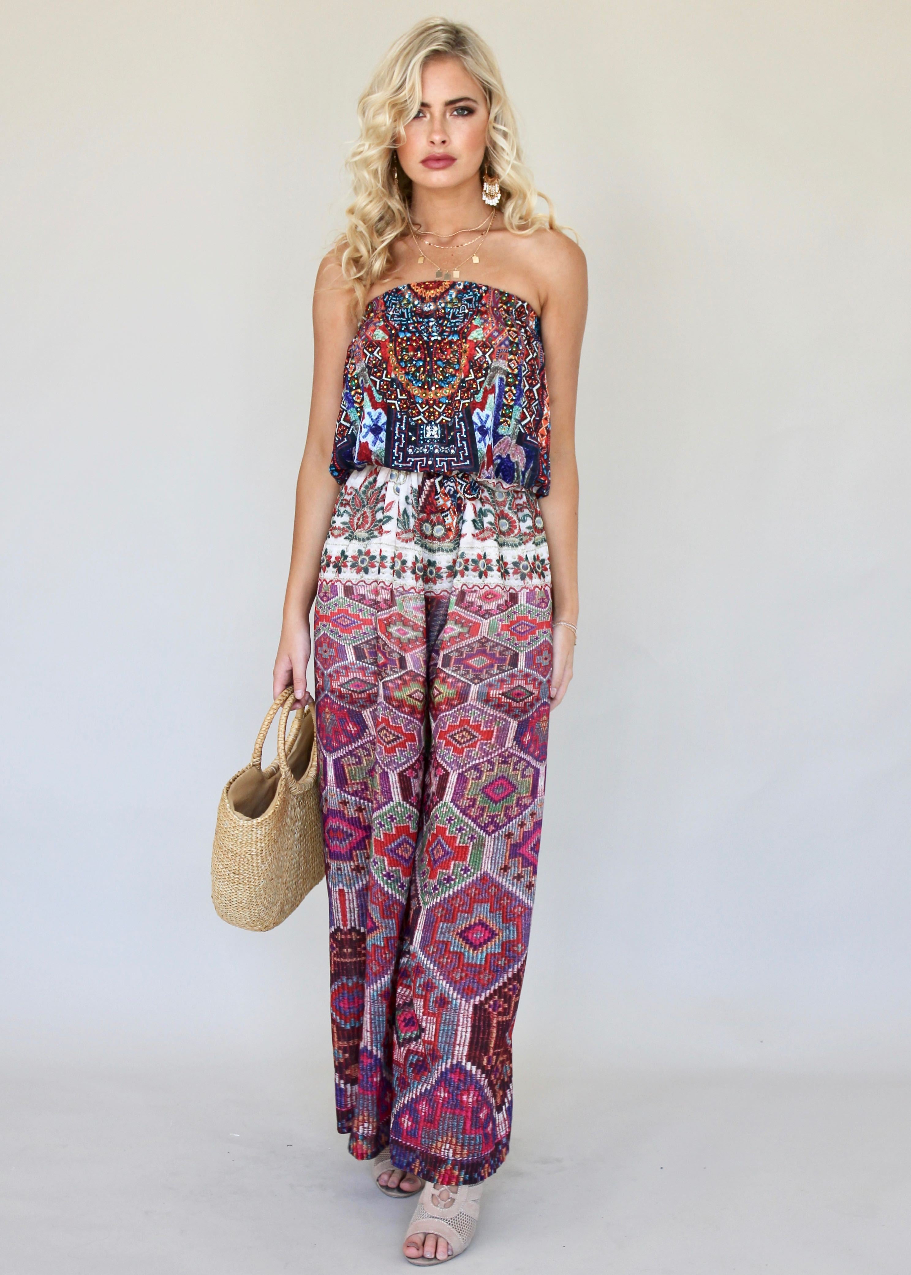 Small Talk Pantsuit - Moroccan