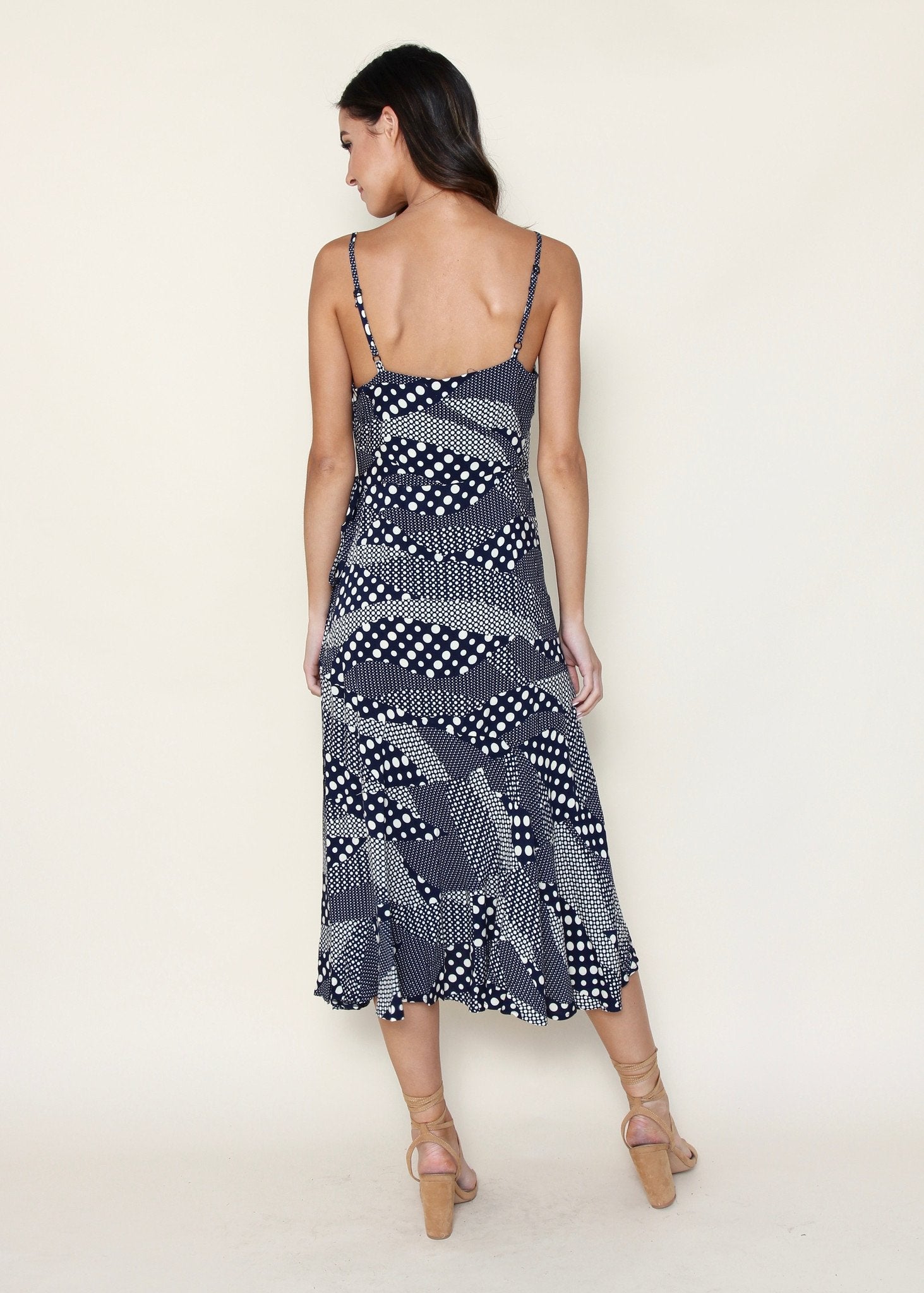 Absolute Lust Midi Dress - Navy Speckle