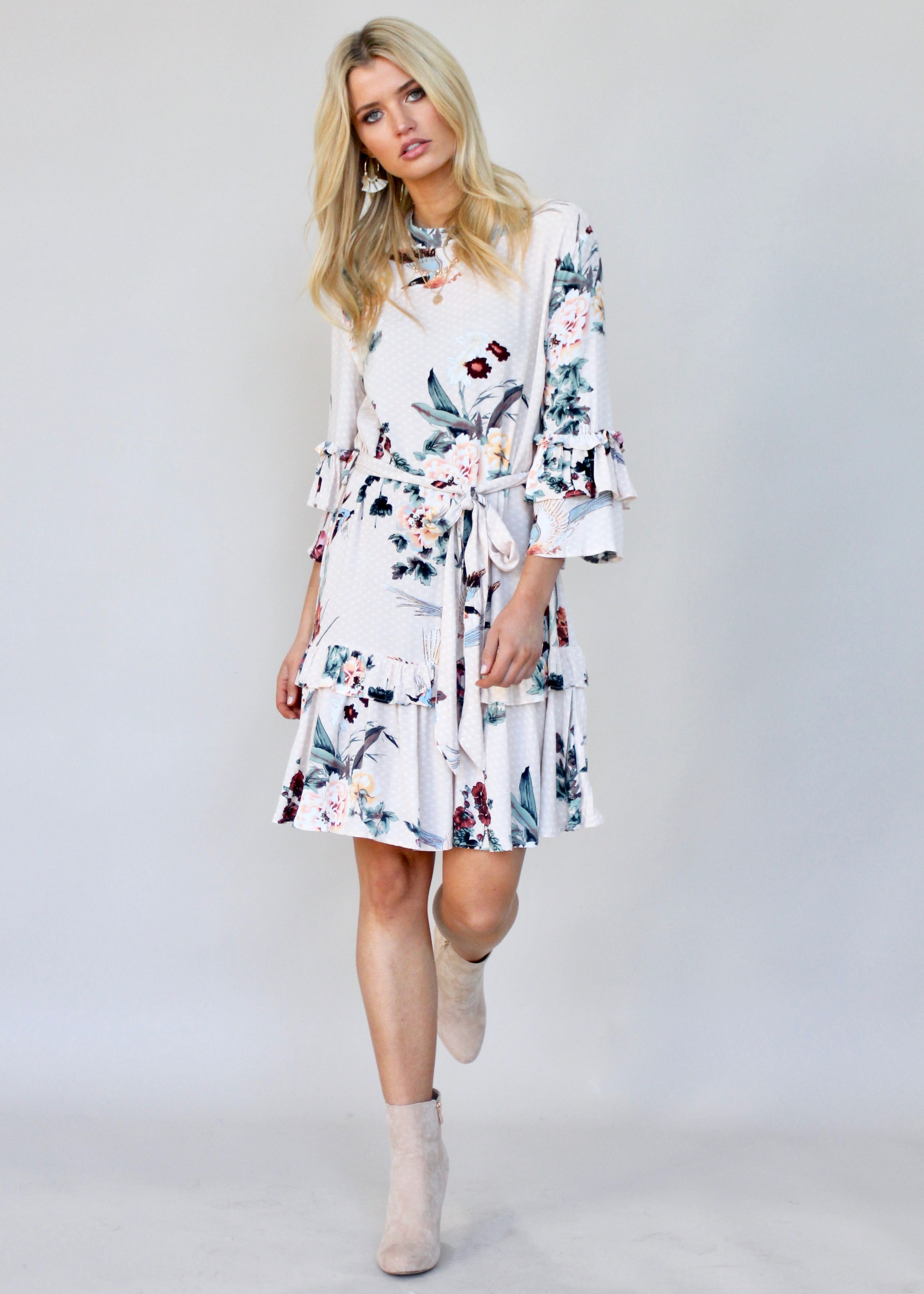 Lost Stars Swing Dress - Peony