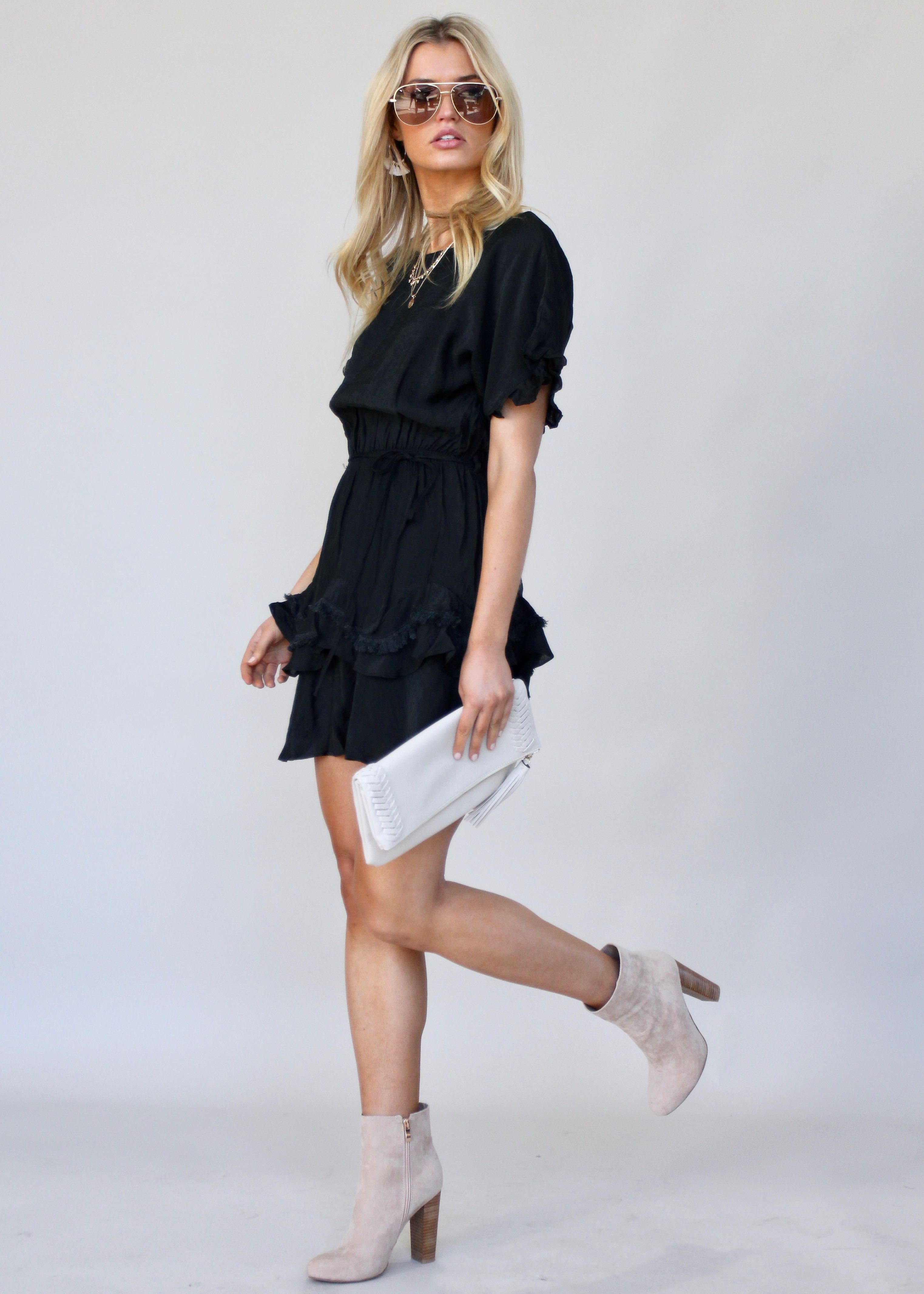 Touch of Glow Dress - Black
