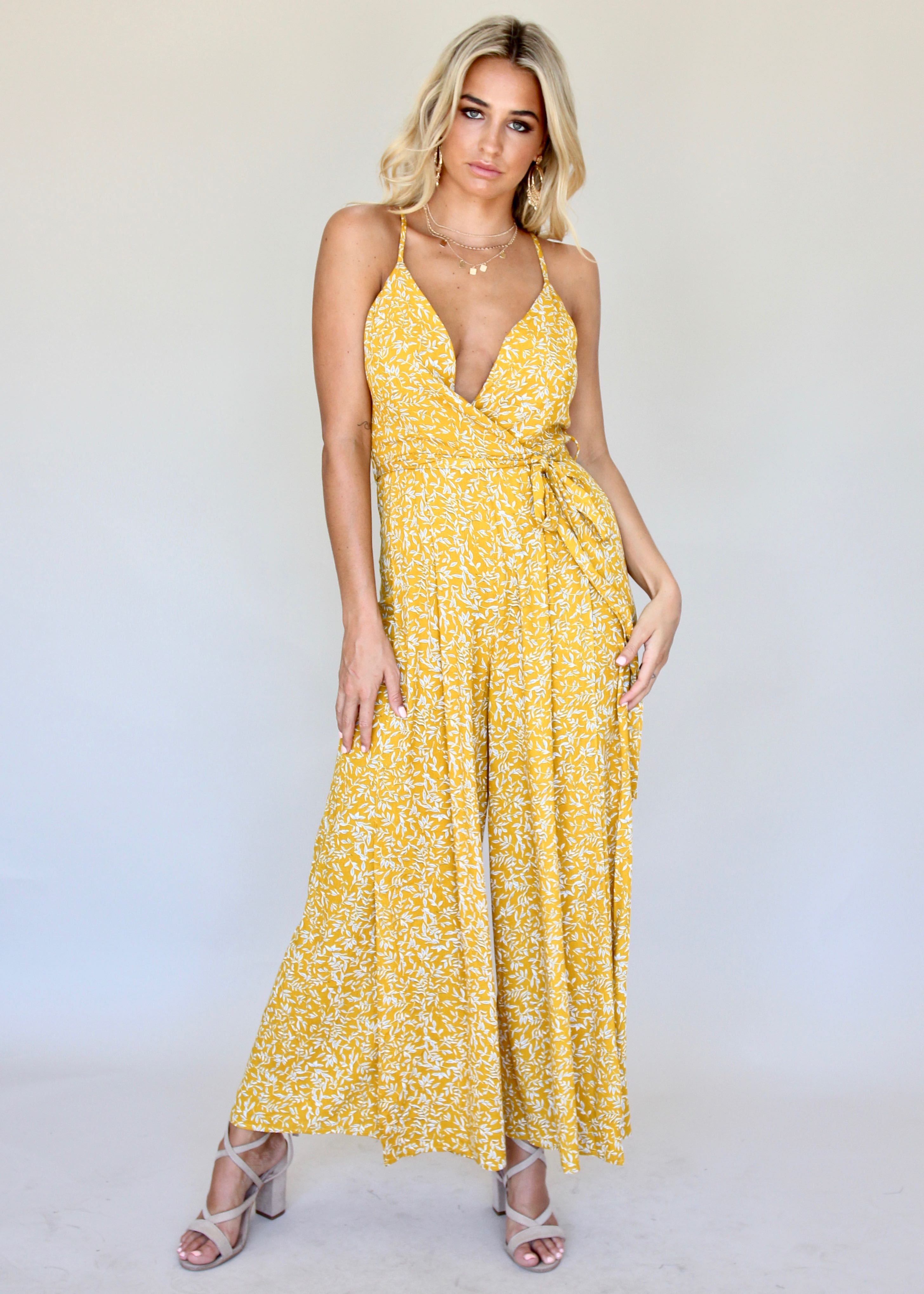 Take A Leap Pantsuit - Golden