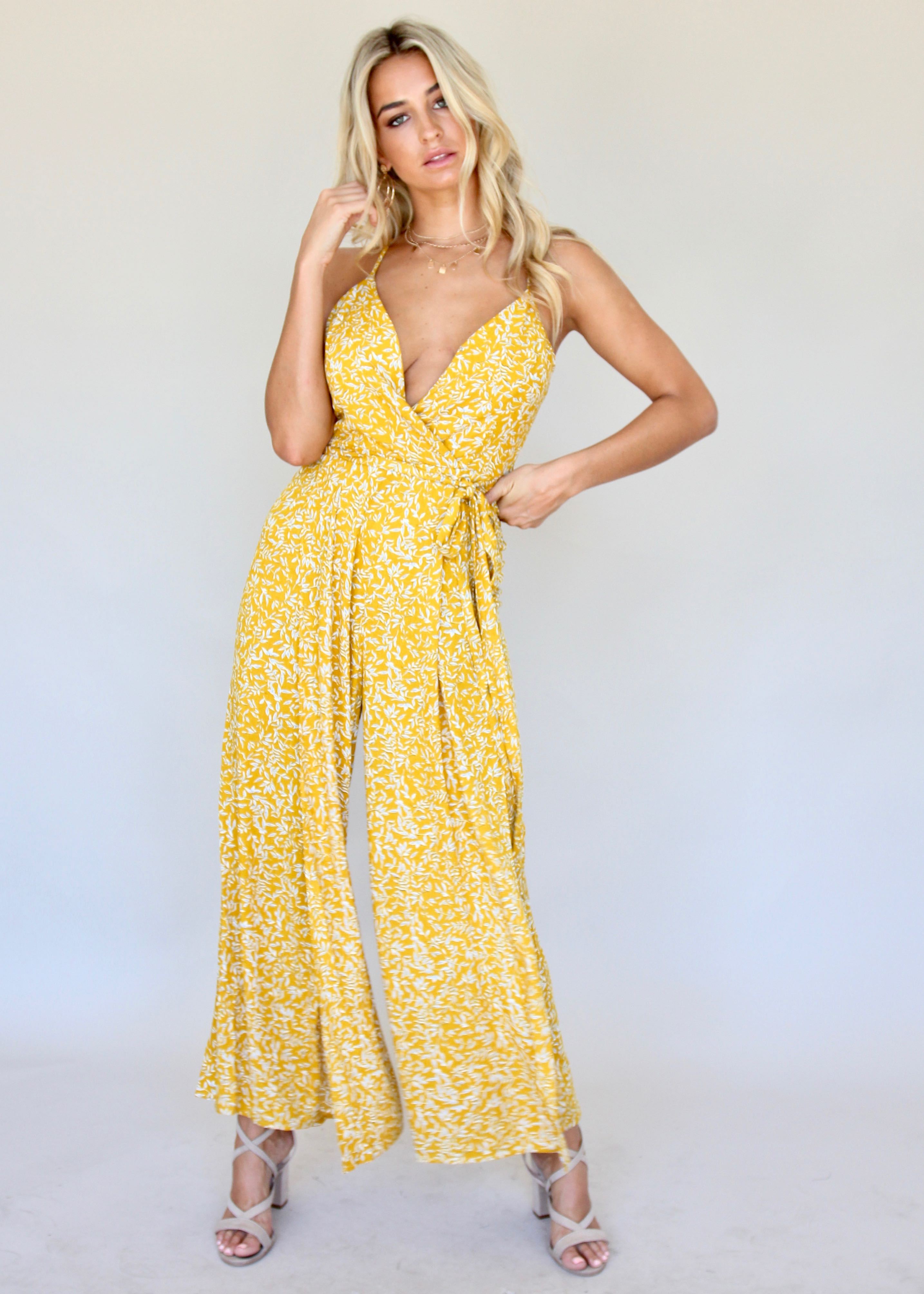 Take A Leap Pantsuit - Golden