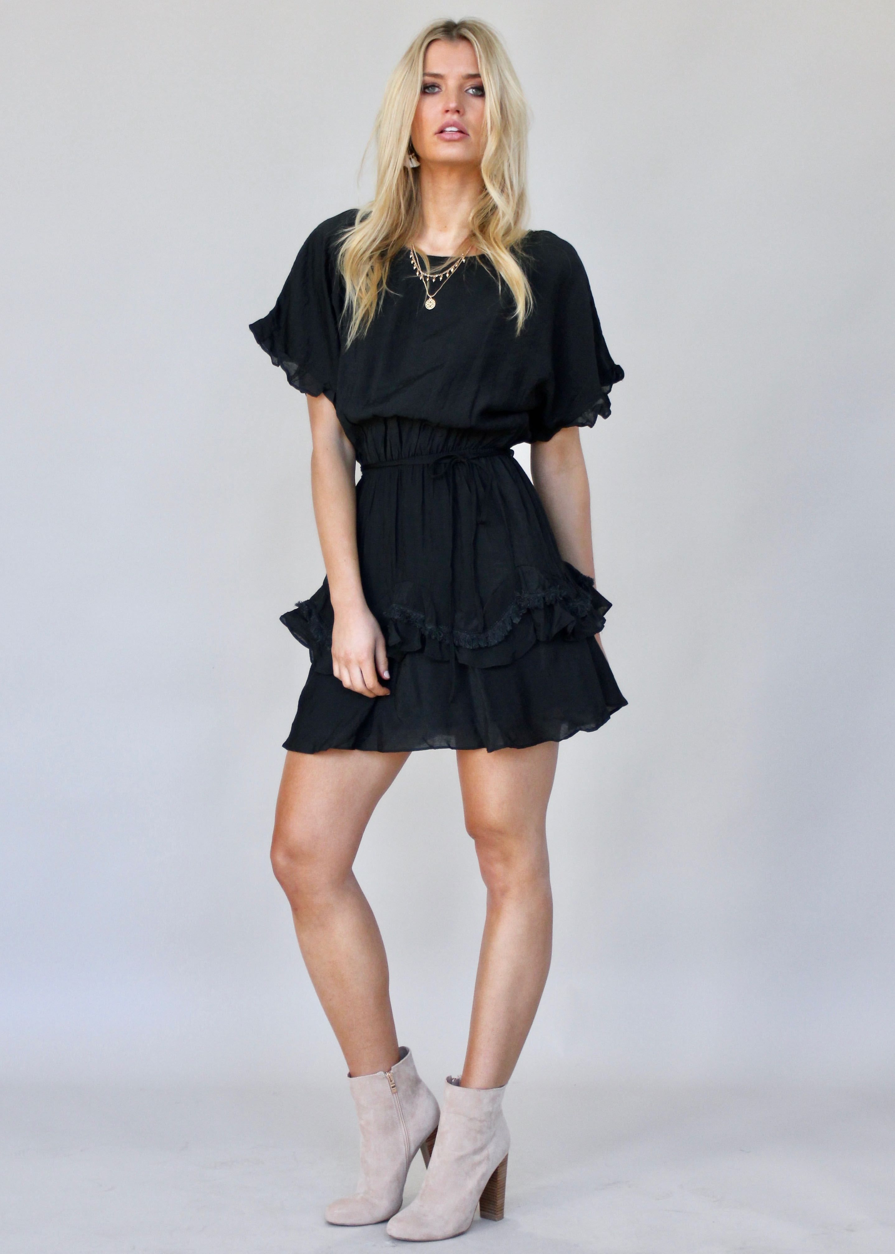 Touch of Glow Dress - Black