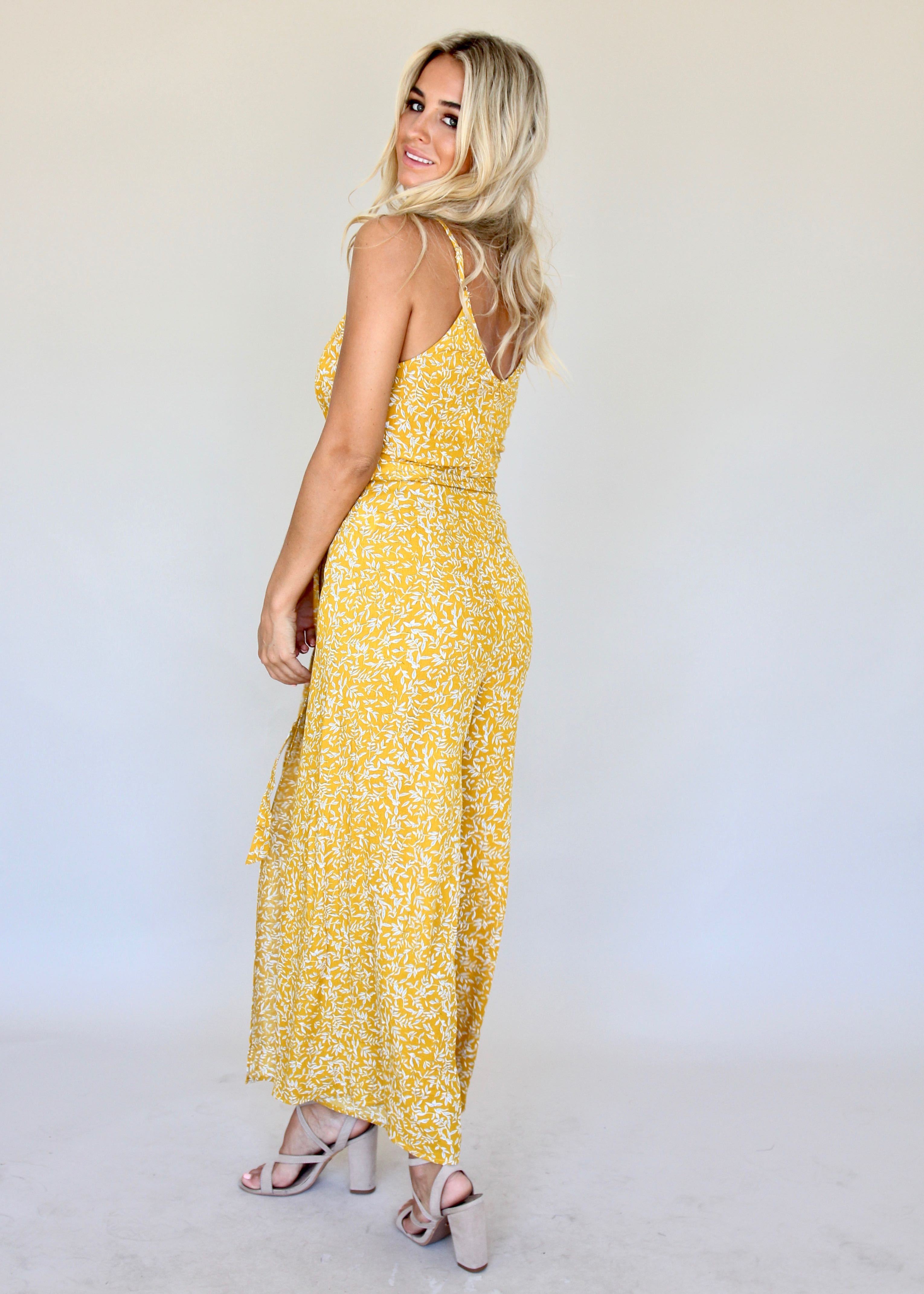 Take A Leap Pantsuit - Golden