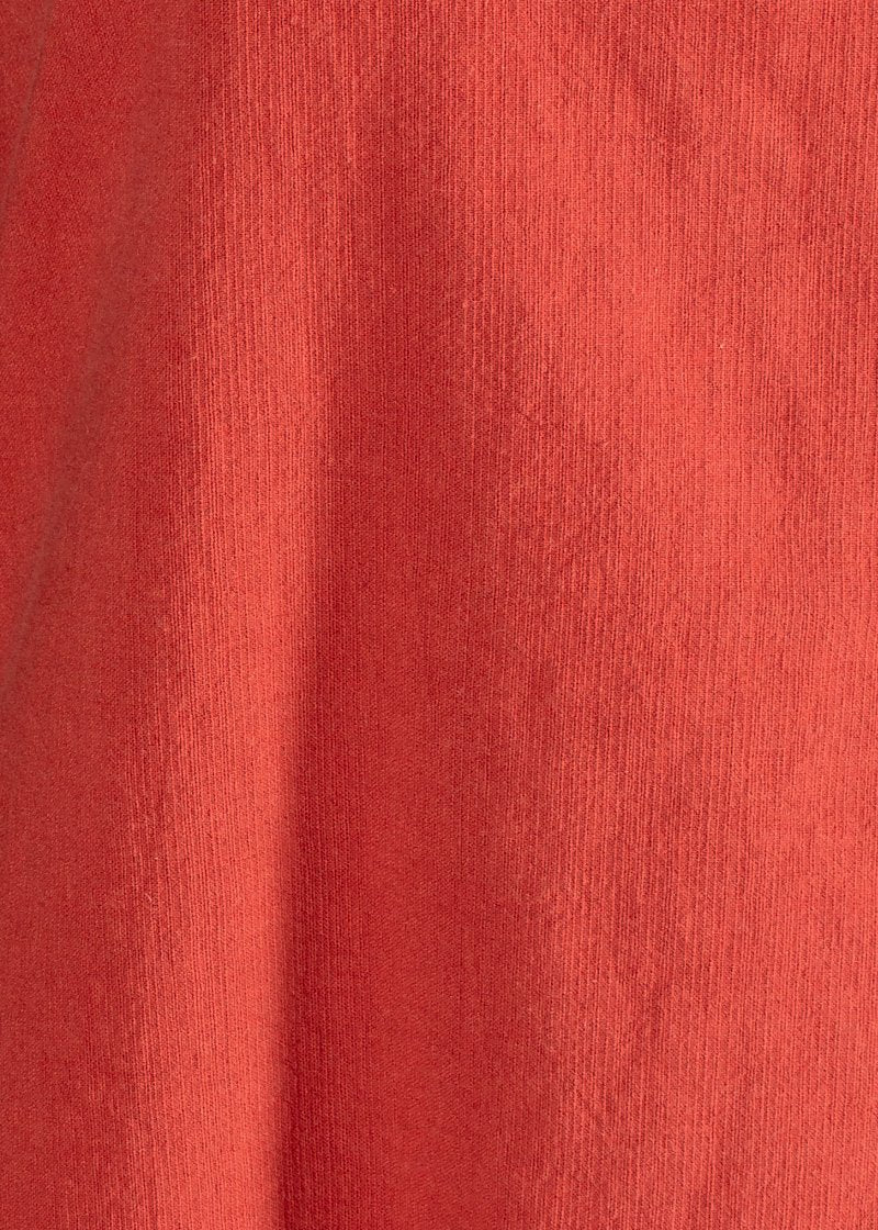 Bounce Back Frayed Dress - Rust