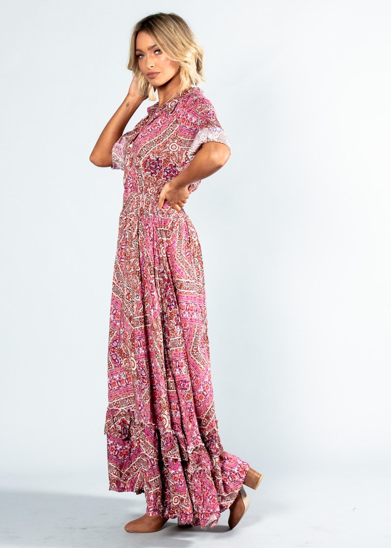 Troye Maxi Dress - Hibiscus