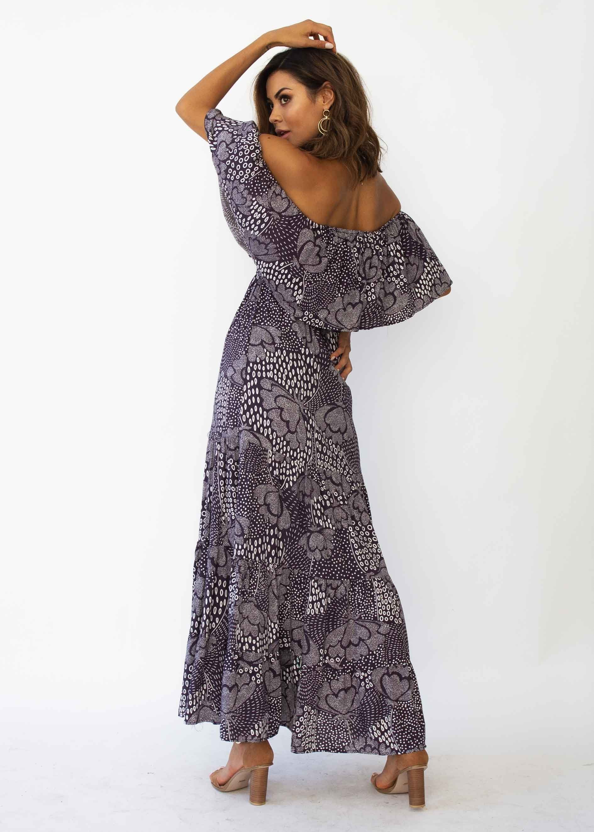 Power Of Colour Maxi Dress - Navy Twilight