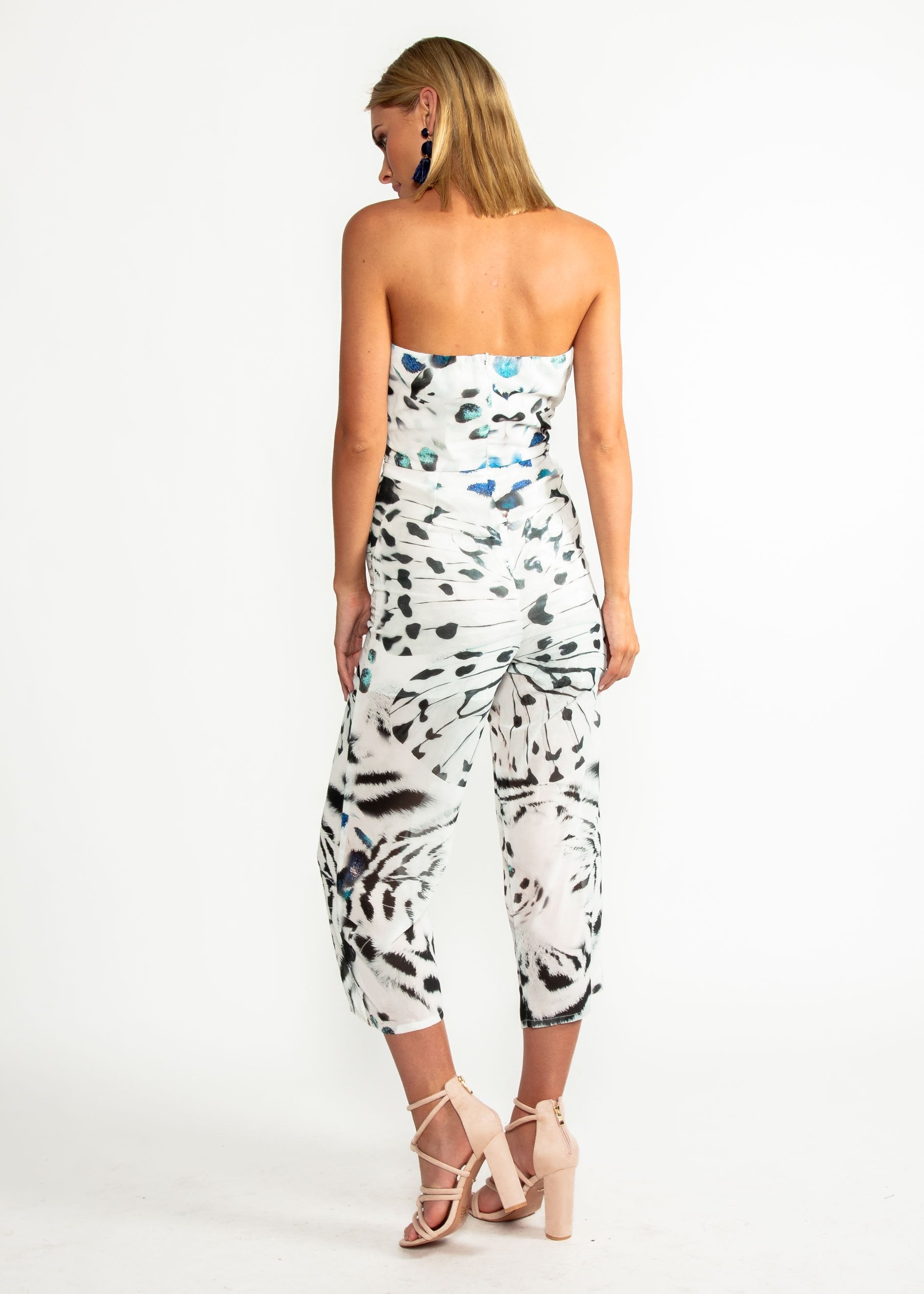 Novella Strapless Pantsuit - Crystalize