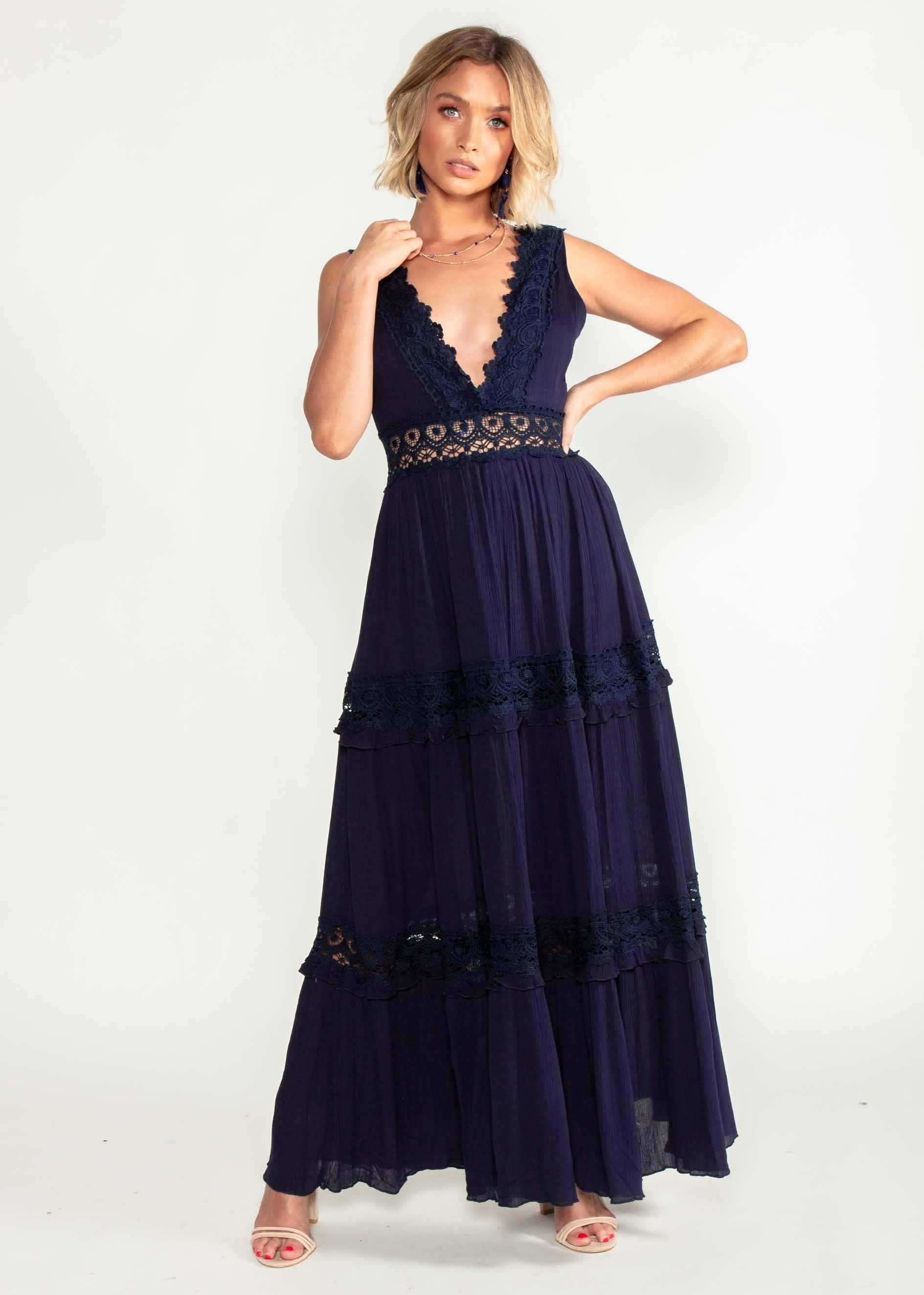 Zion Maxi Dress - Navy