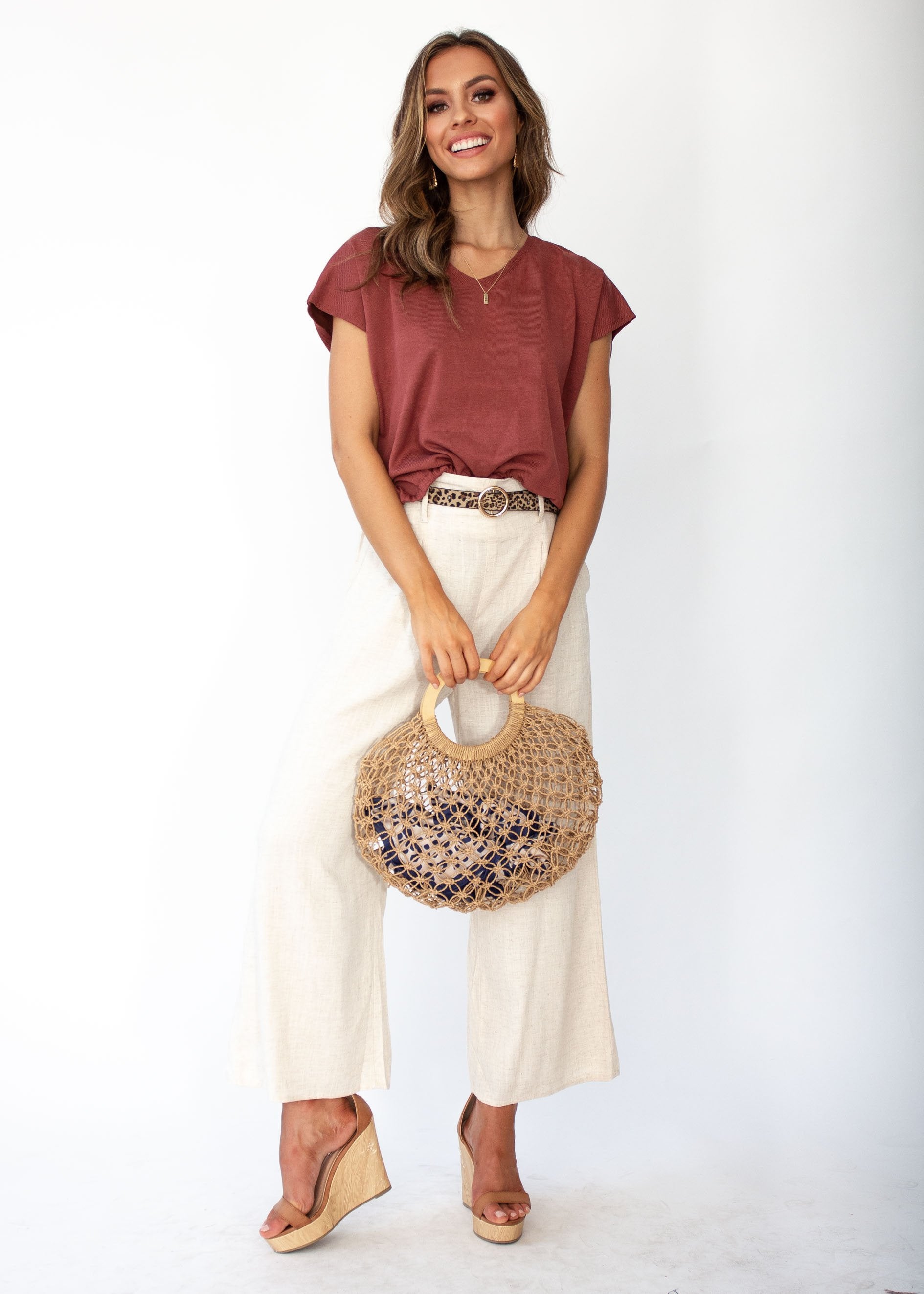 Phoenix Knit Tee - Mulberry