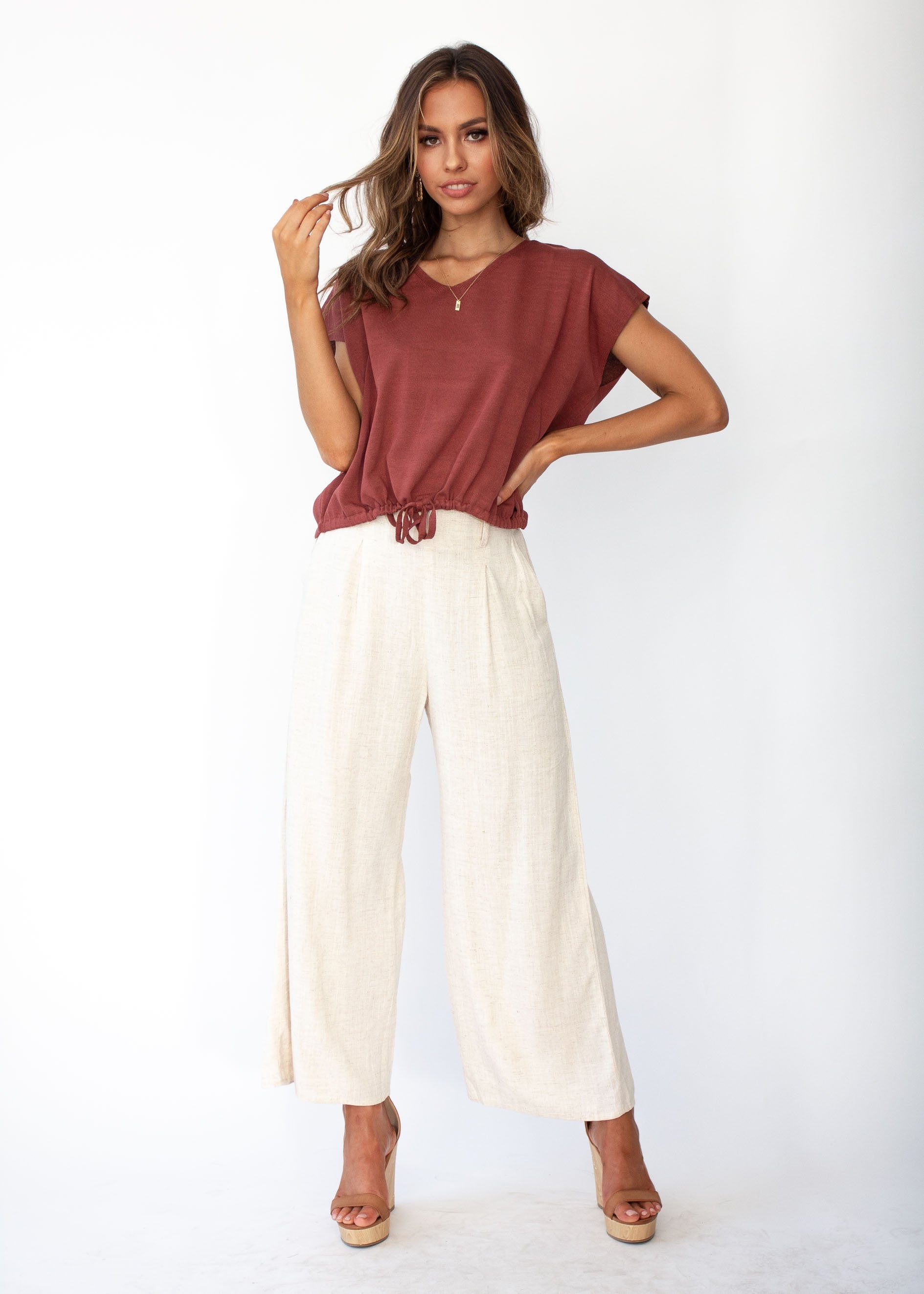 Phoenix Knit Top - Mulberry
