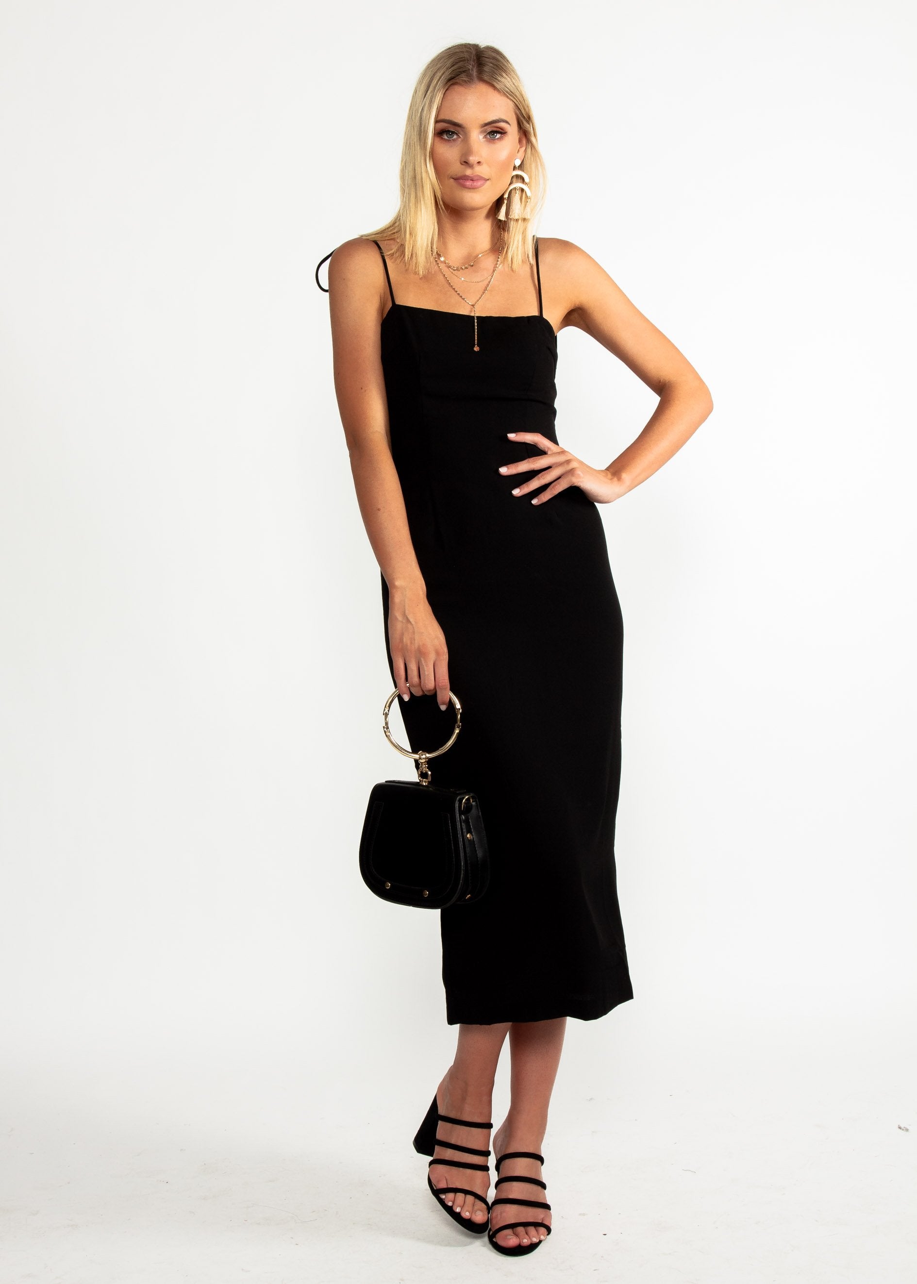 Best Mistake Midi Dress - Black