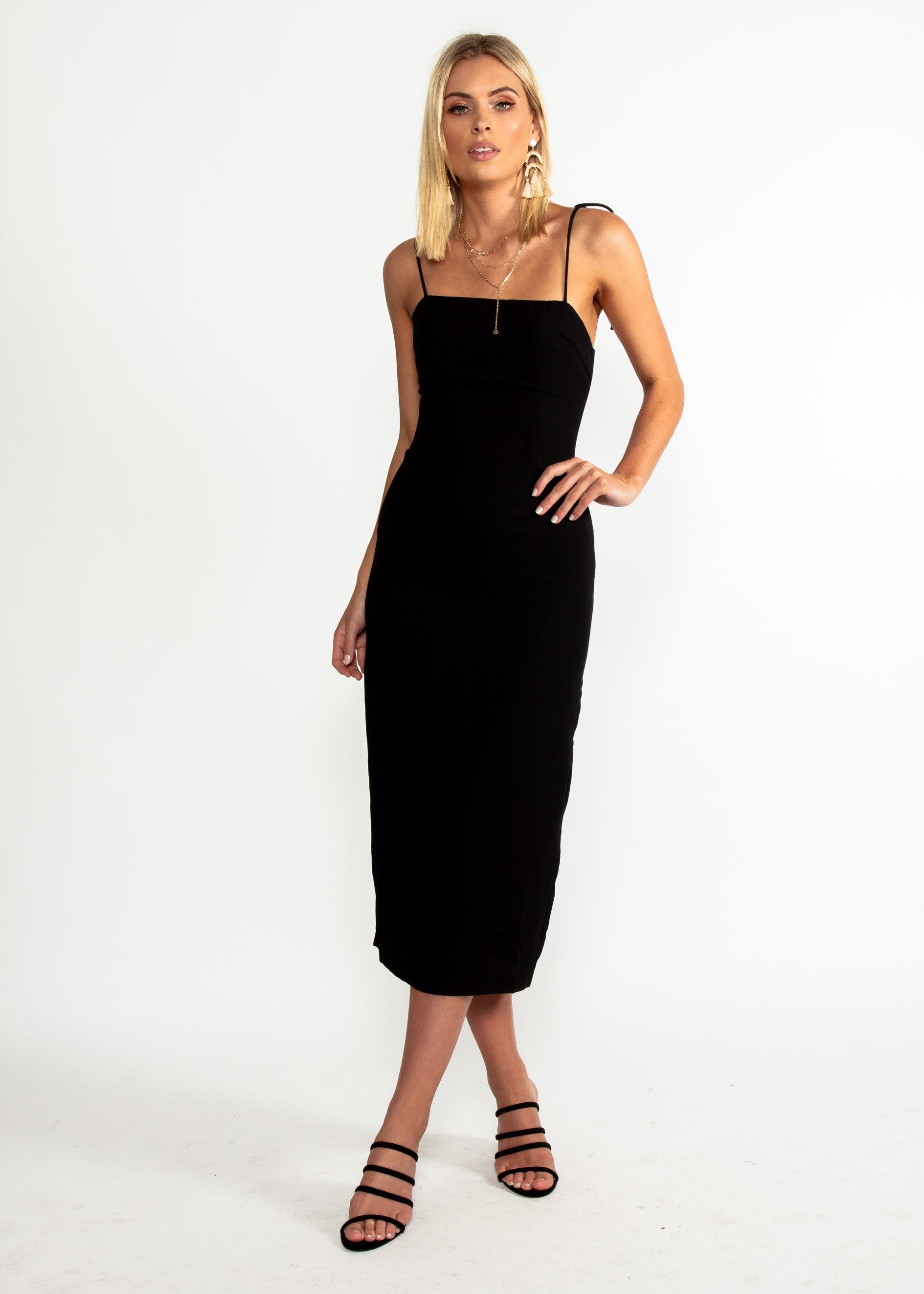 Best Mistake Midi Dress - Black