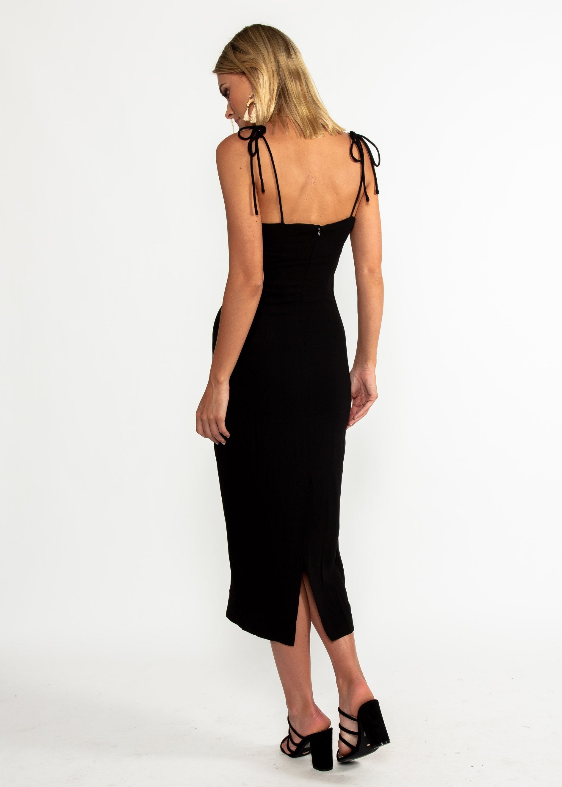 Best Mistake Midi Dress - Black