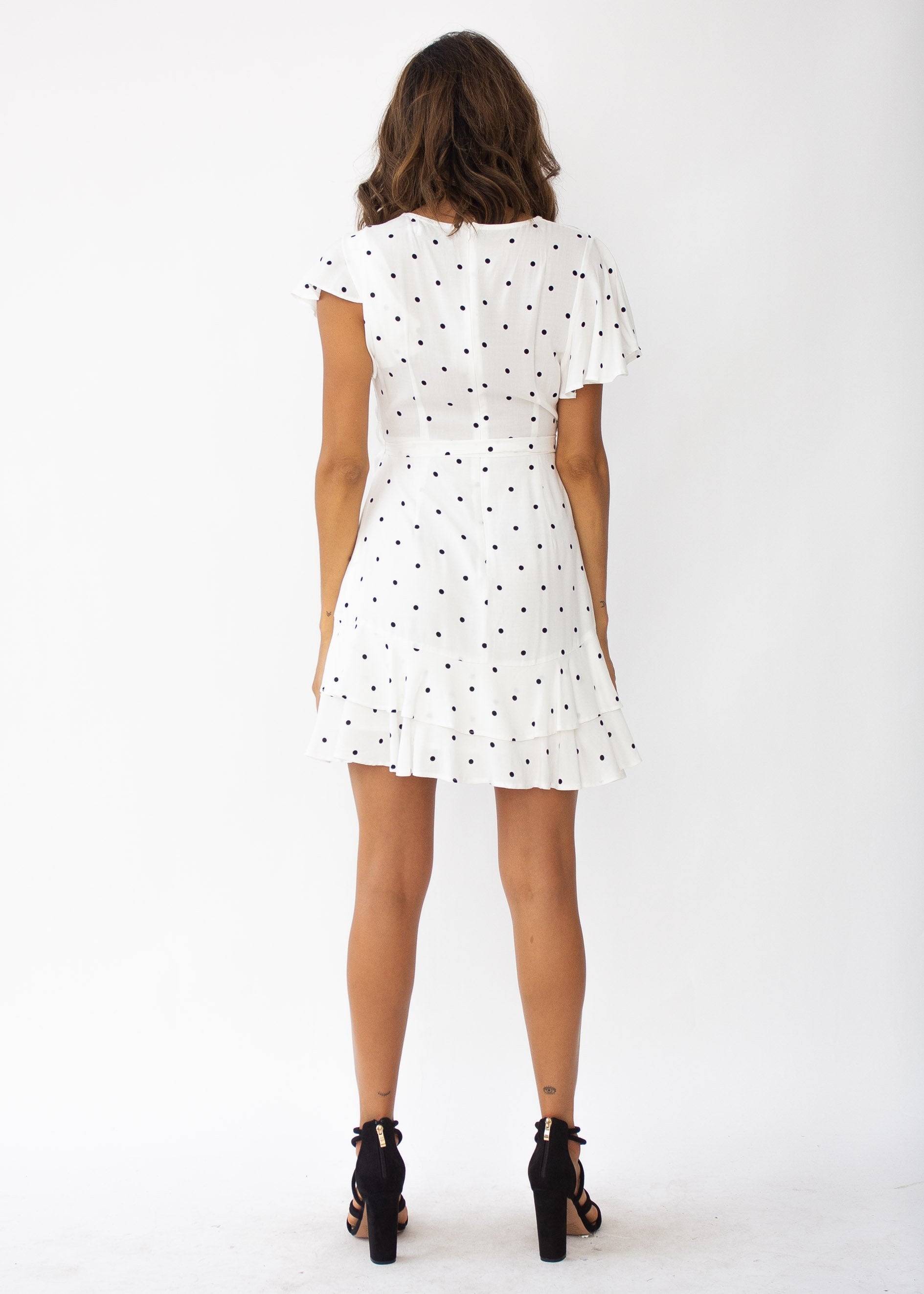 Start Something Dress - White Dot