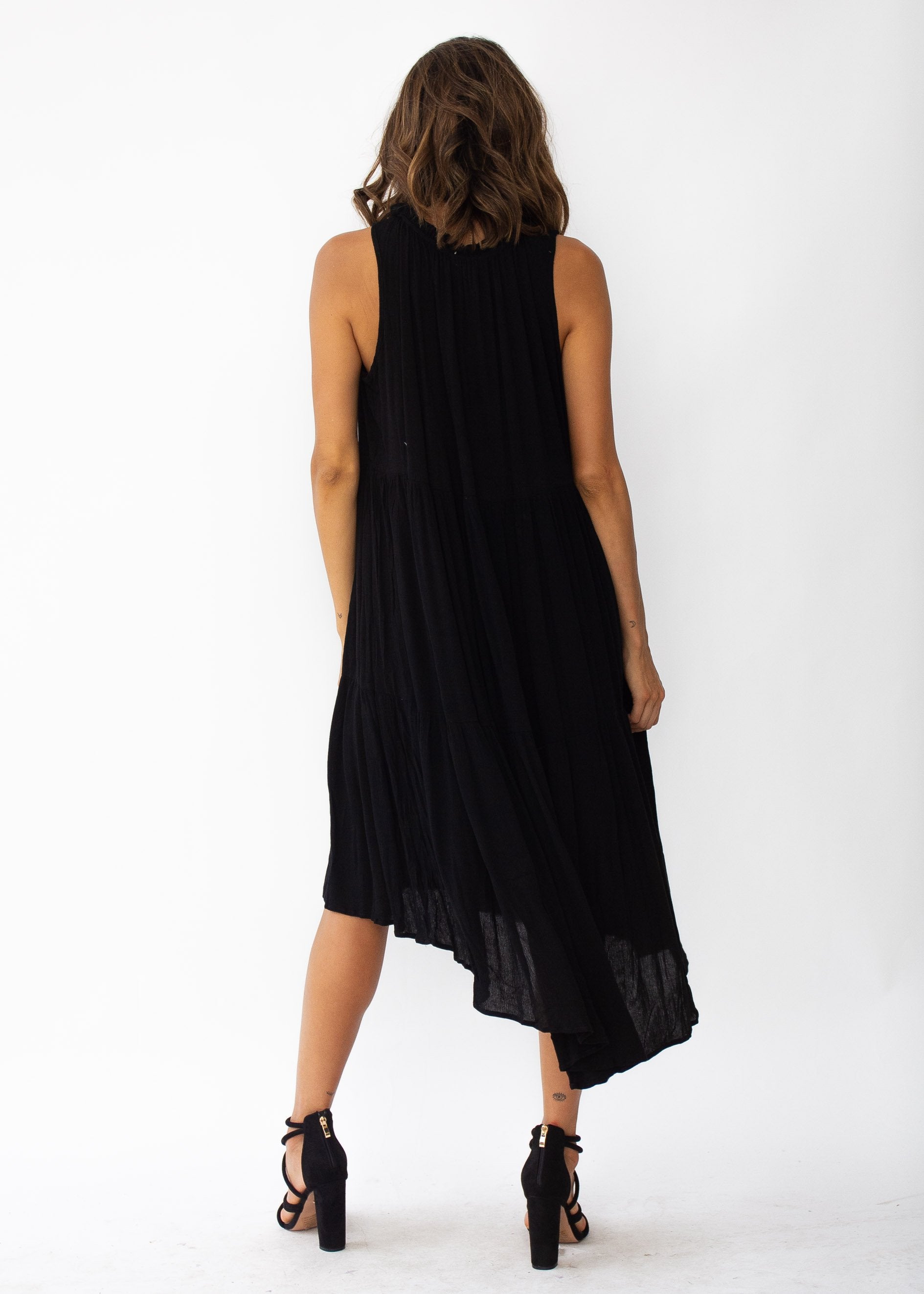 Everia Midi Dress - Black