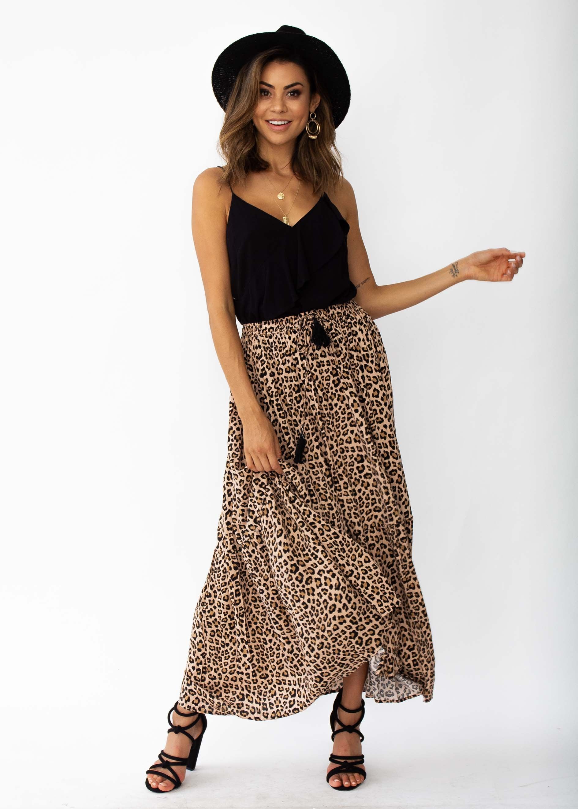 Sweet Love Maxi Skirt - Leopard